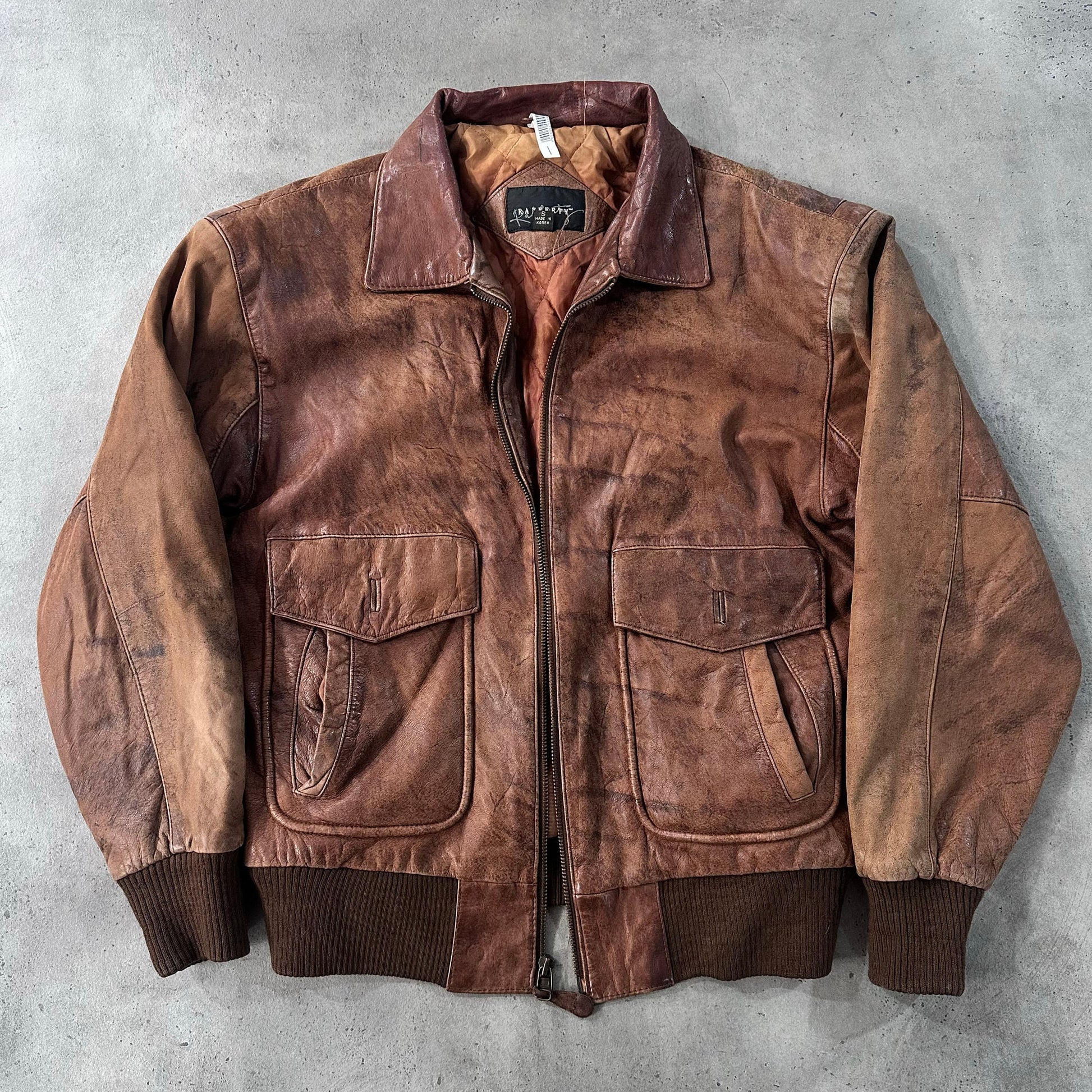 Vintage 70s-90s South Korea Military A-2 Leather Jackets