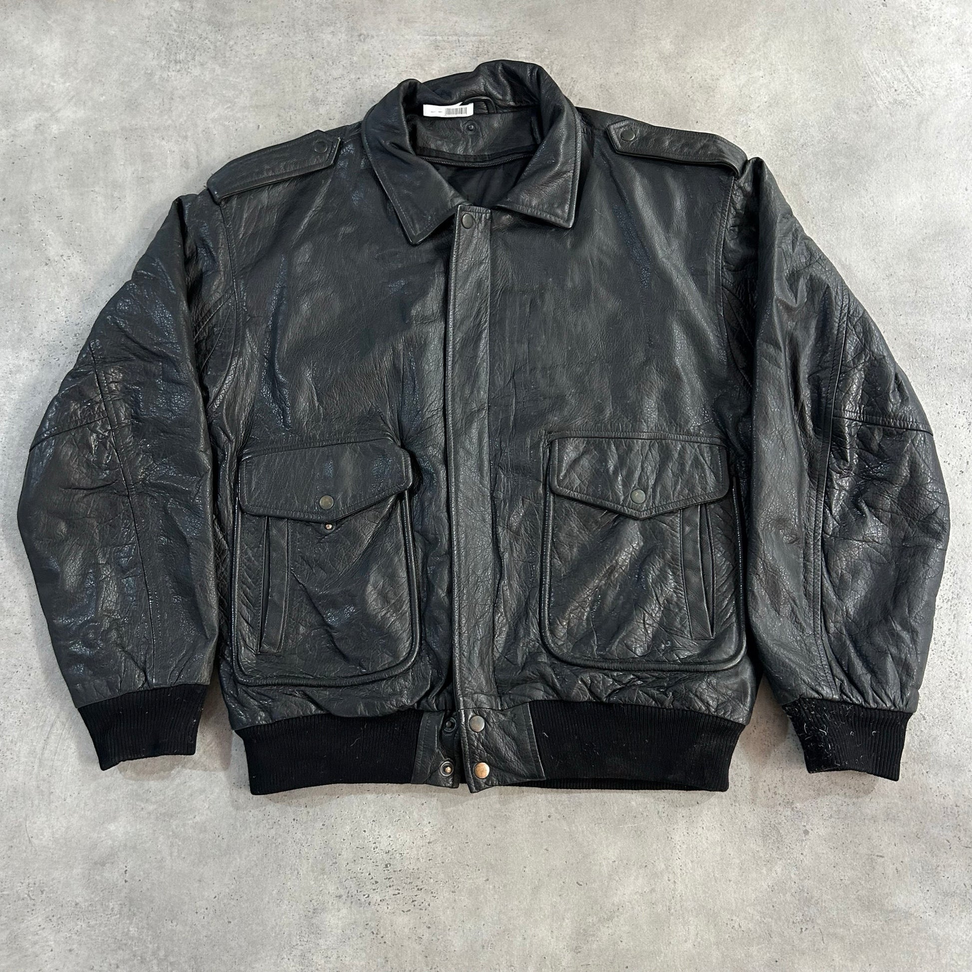 Vintage 70s-90s Italy Military A-2 Leather Jackets