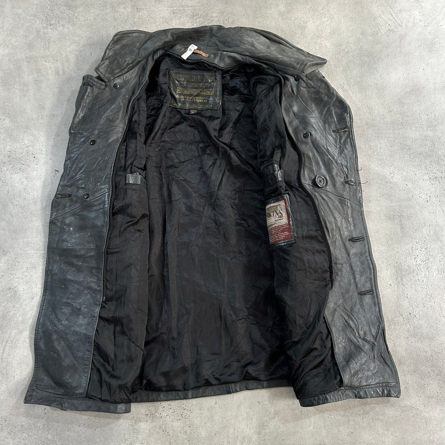 Vintage 70s-90s France Redskins Retro Mid-Length Leather Jackets
