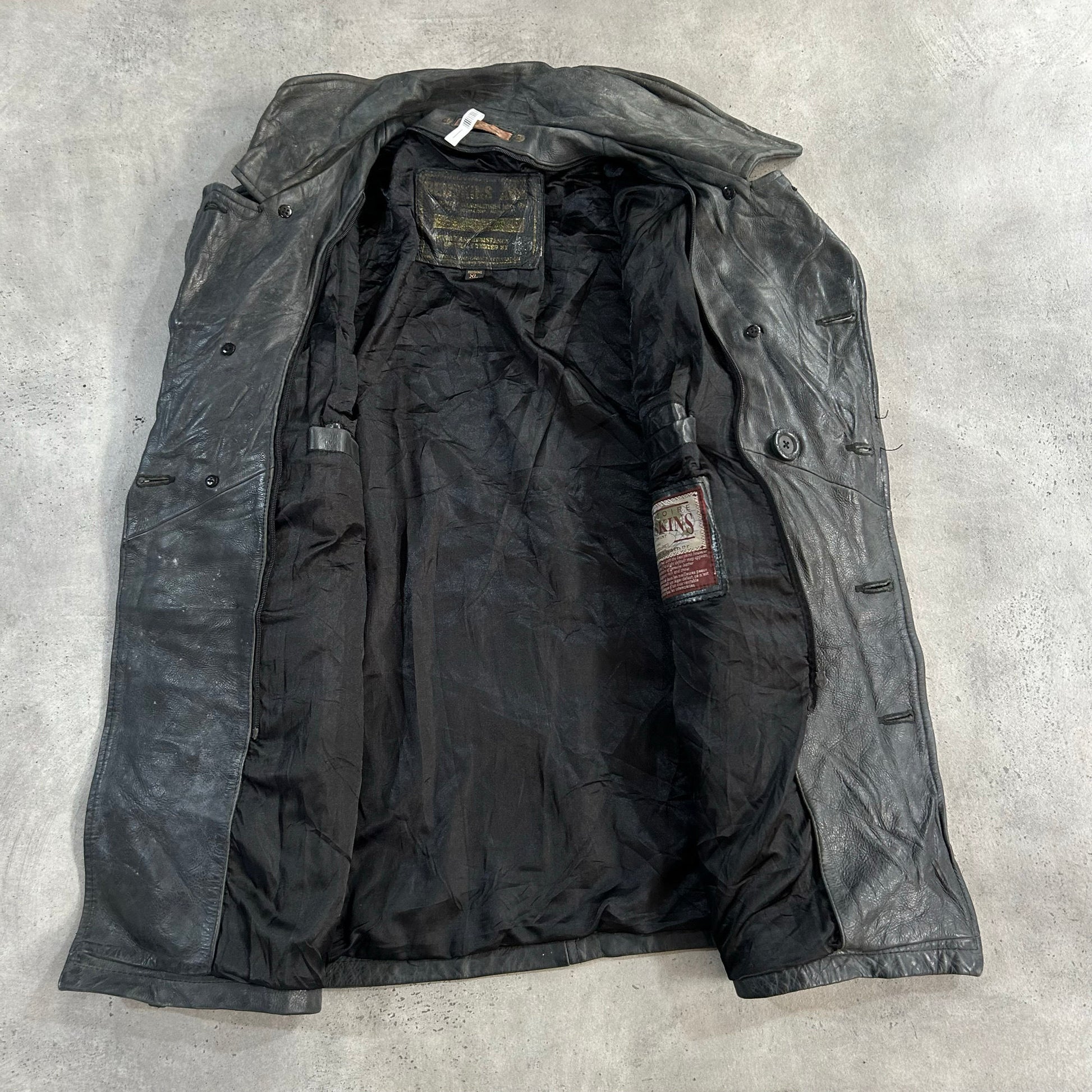 Vintage 70s-90s France Redskins Retro Mid-Length Leather Jackets