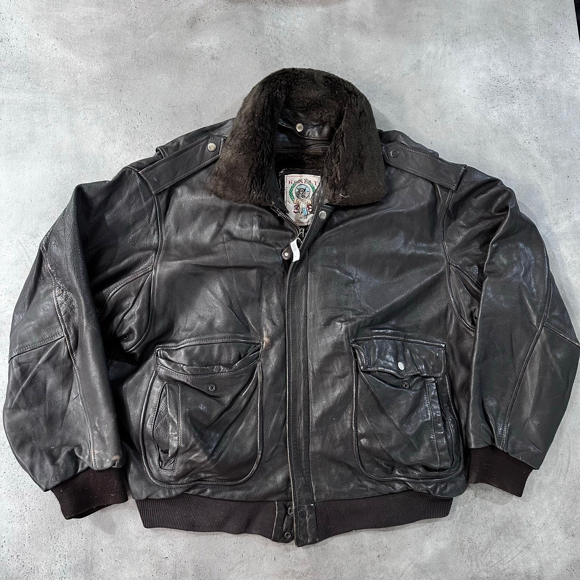Vintage 70s-90s Military Flight Leather Jackets