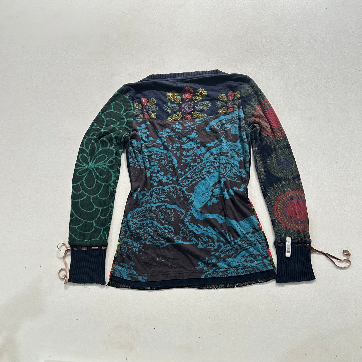 Y2K Printed Lace-Up Desigual T-Shirt