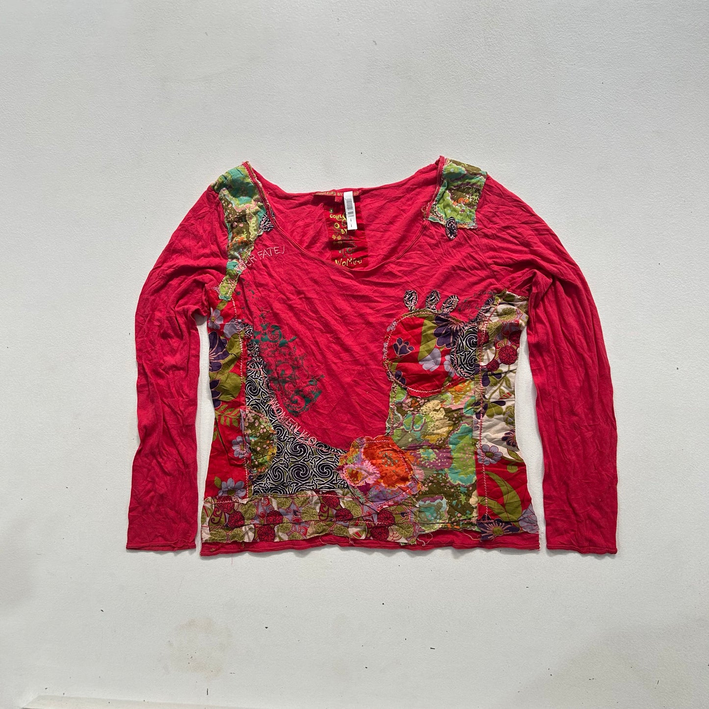 Boho Floral Embroidered T-Shirt