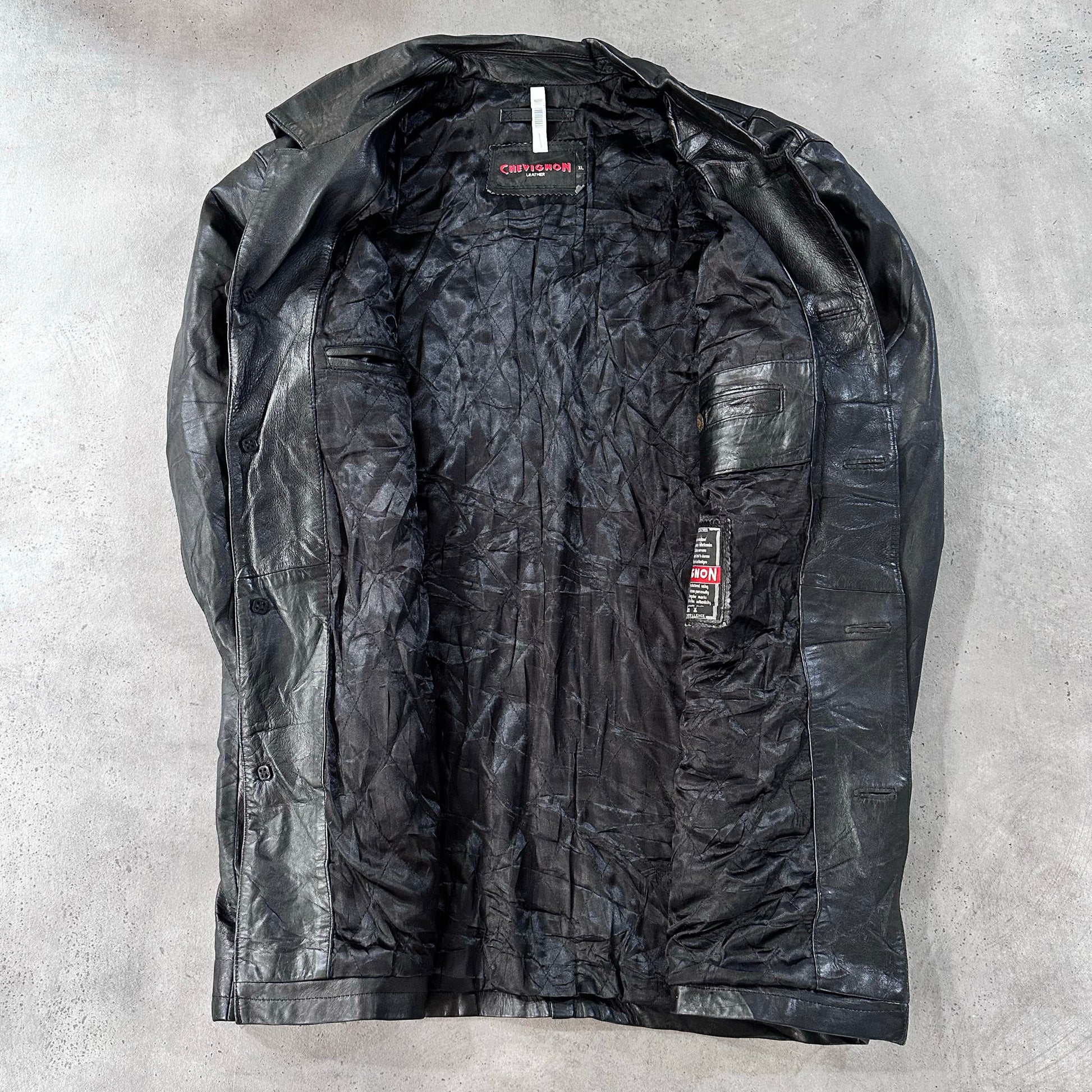 Vintage 70s-90s Chevignon Retro Mid-Length Leather Jackets