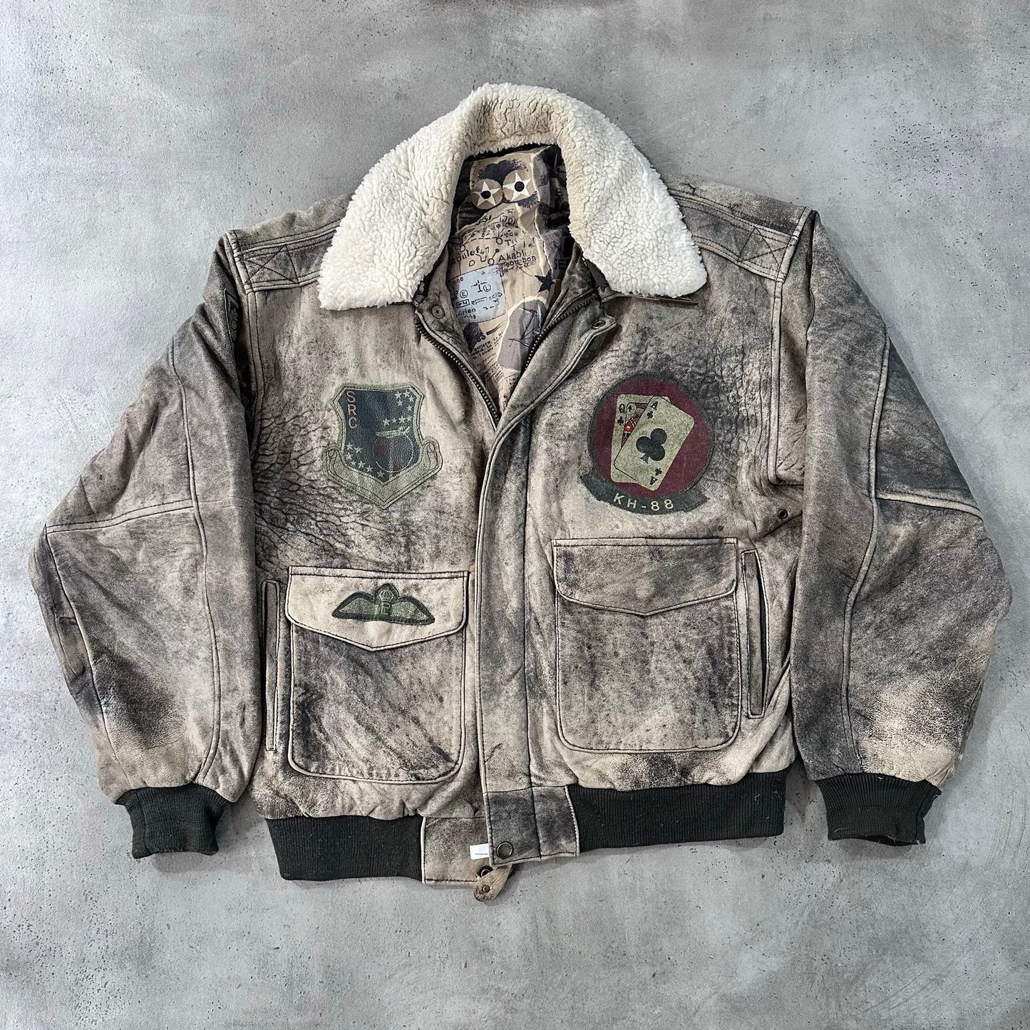 Vintage 70s-90s Germany Military Flight Leather Jackets