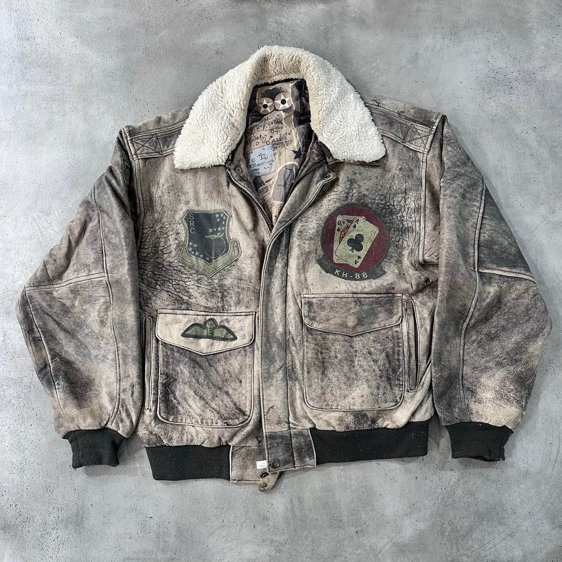 Vintage 70s-90s Germany Military Flight Leather Jackets