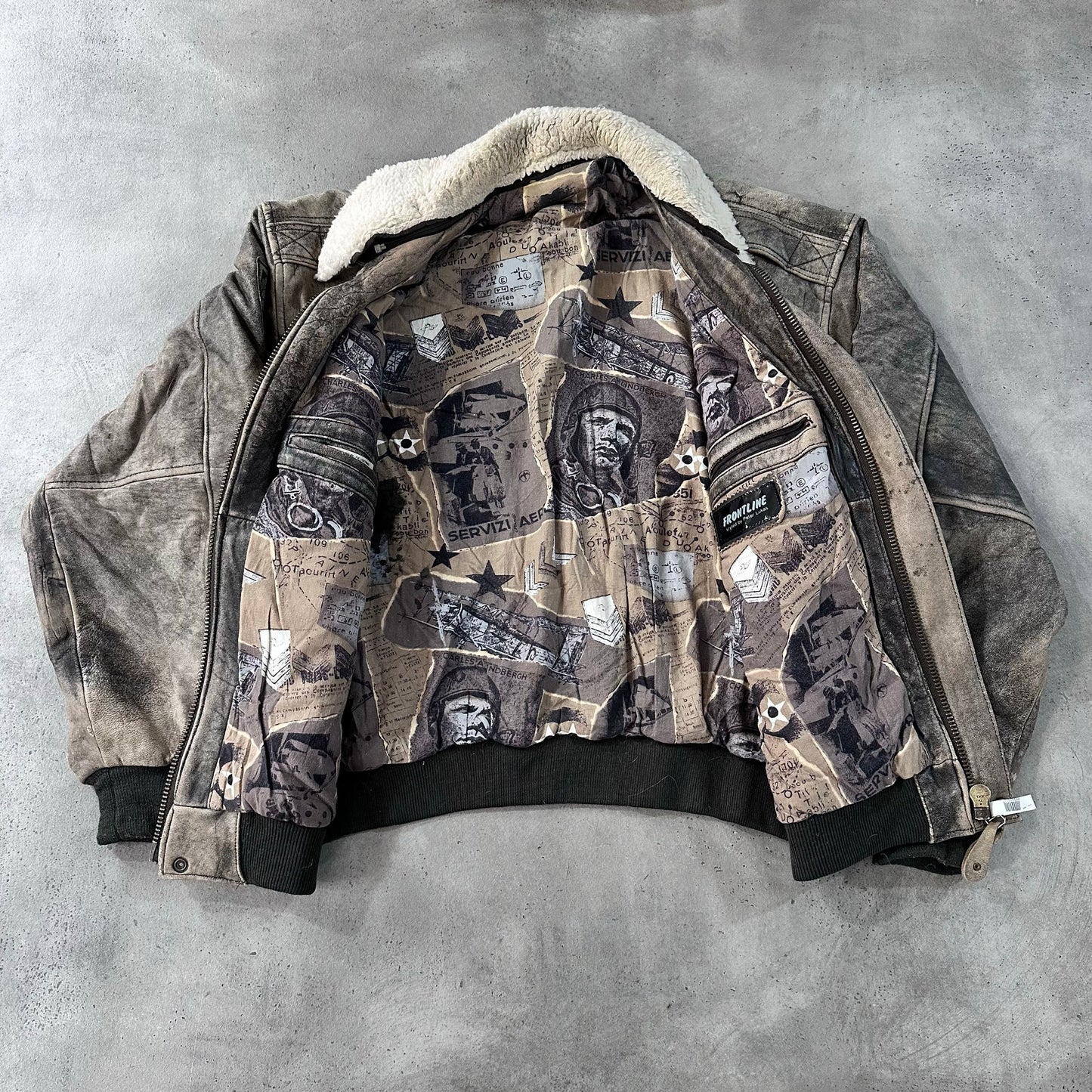 Vintage 70s-90s Germany Military Flight Leather Jackets