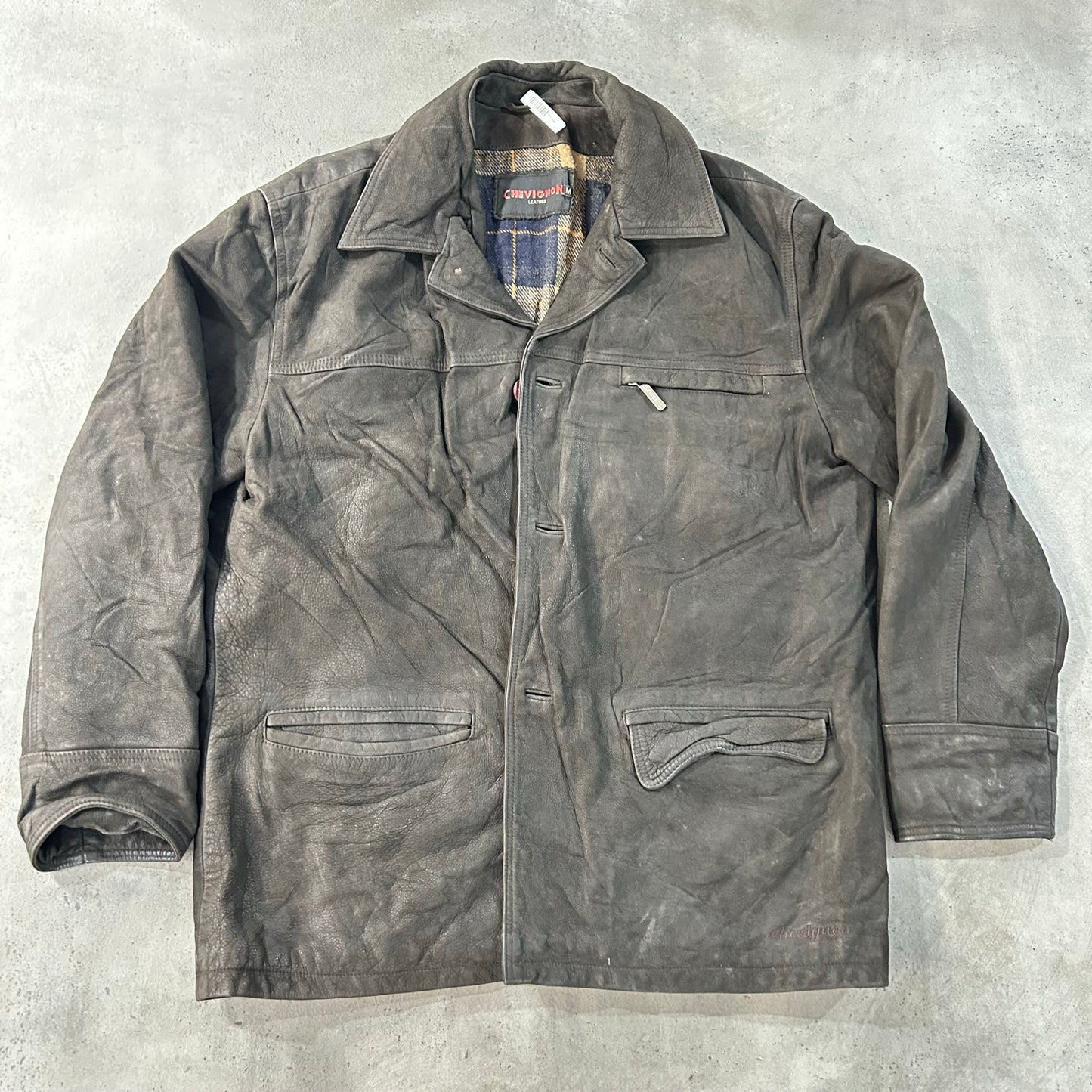 Vintage 70s-90s Chevignon Retro Mid-Length Leather Jackets