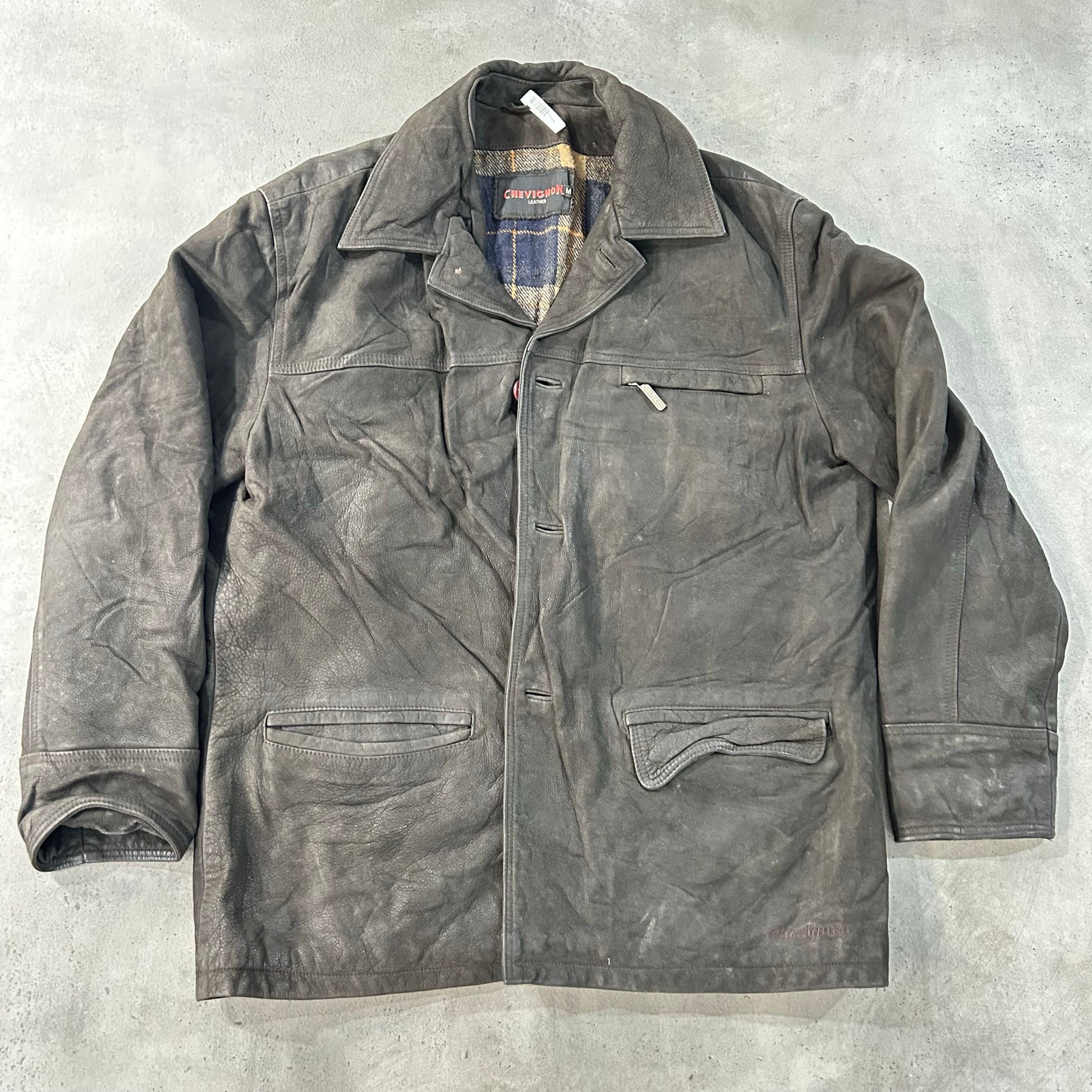 Vintage 70s-90s Chevignon Retro Mid-Length Leather Jackets