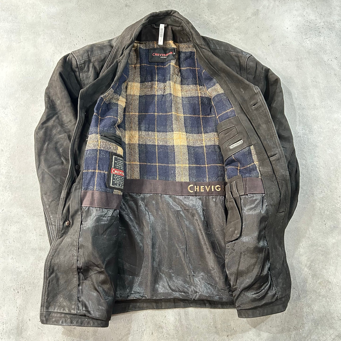 Vintage 70s-90s Chevignon Retro Mid-Length Leather Jackets