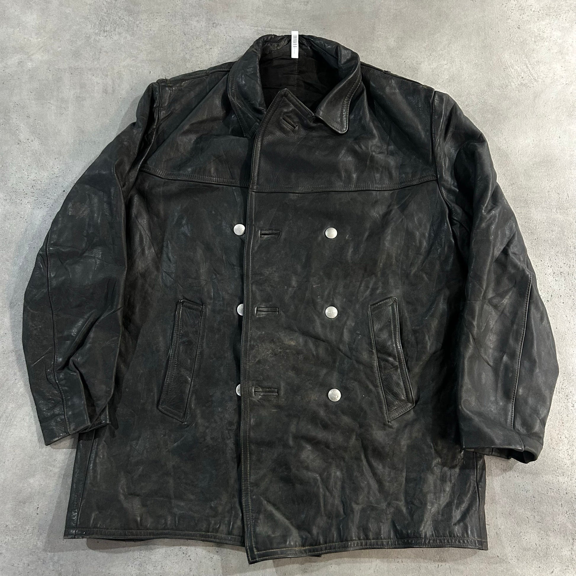 Vintage 70s-90s Germany Workwear Mid-Length Leather Jackets