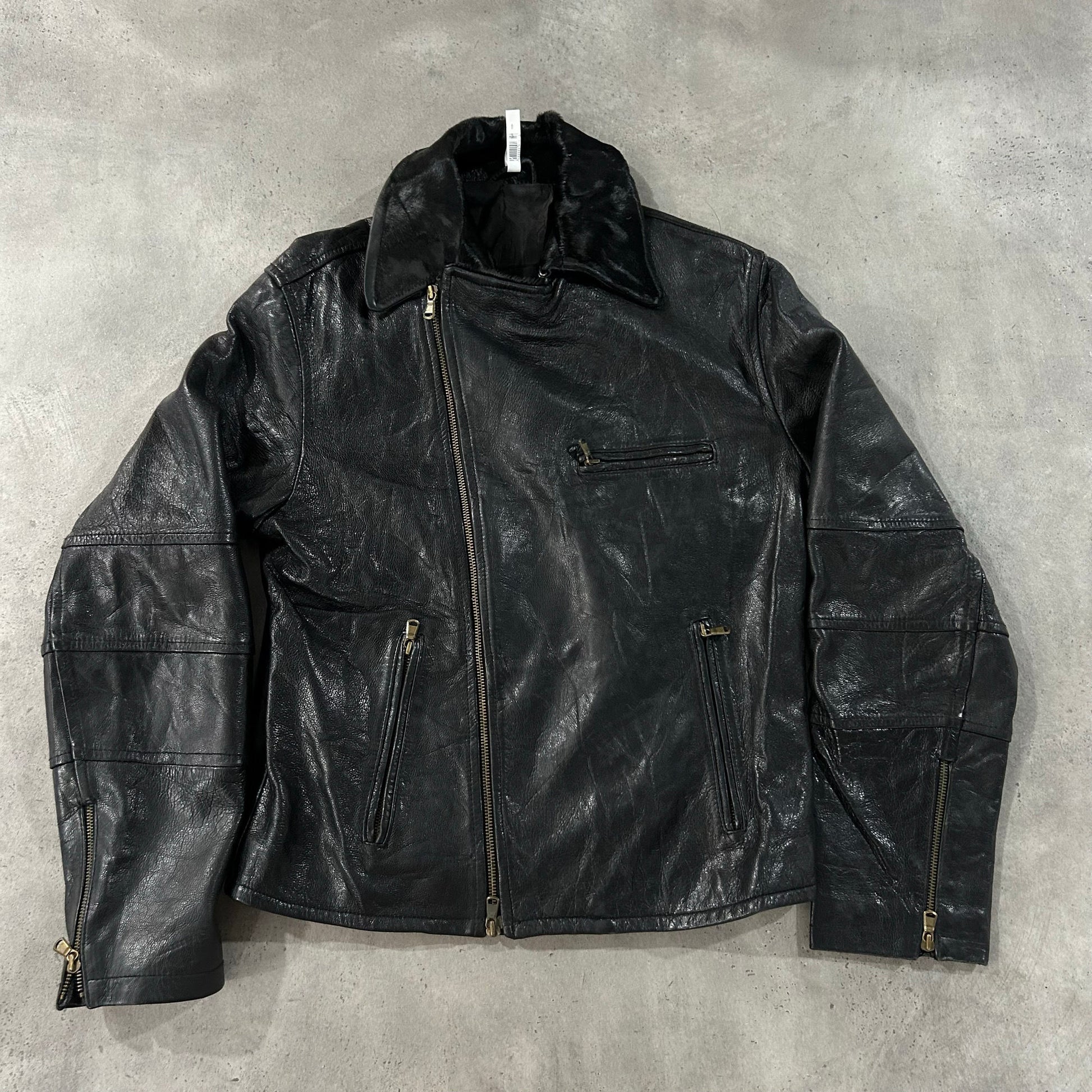 Vintage 70s-90s Italy Double Rider Leather Jackets