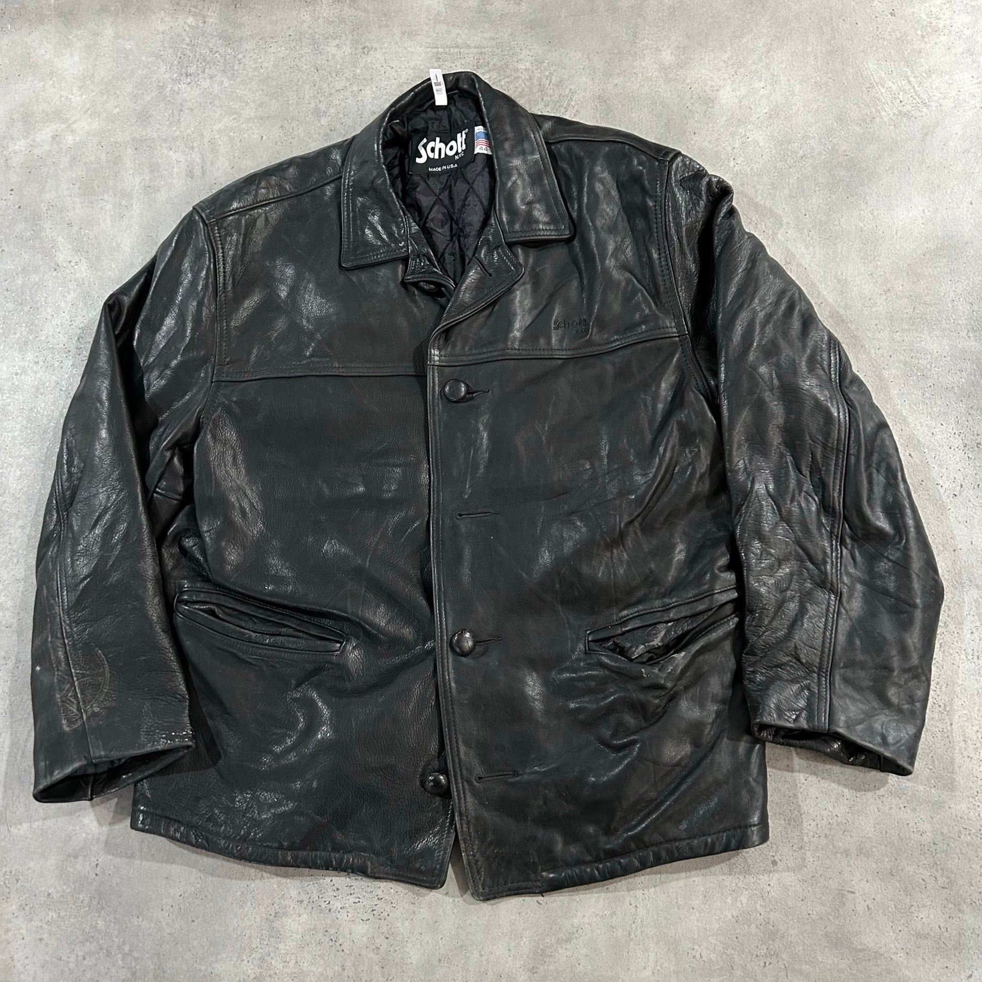 Vintage 70s-90s USA Schott Mid-Length Leather Jackets