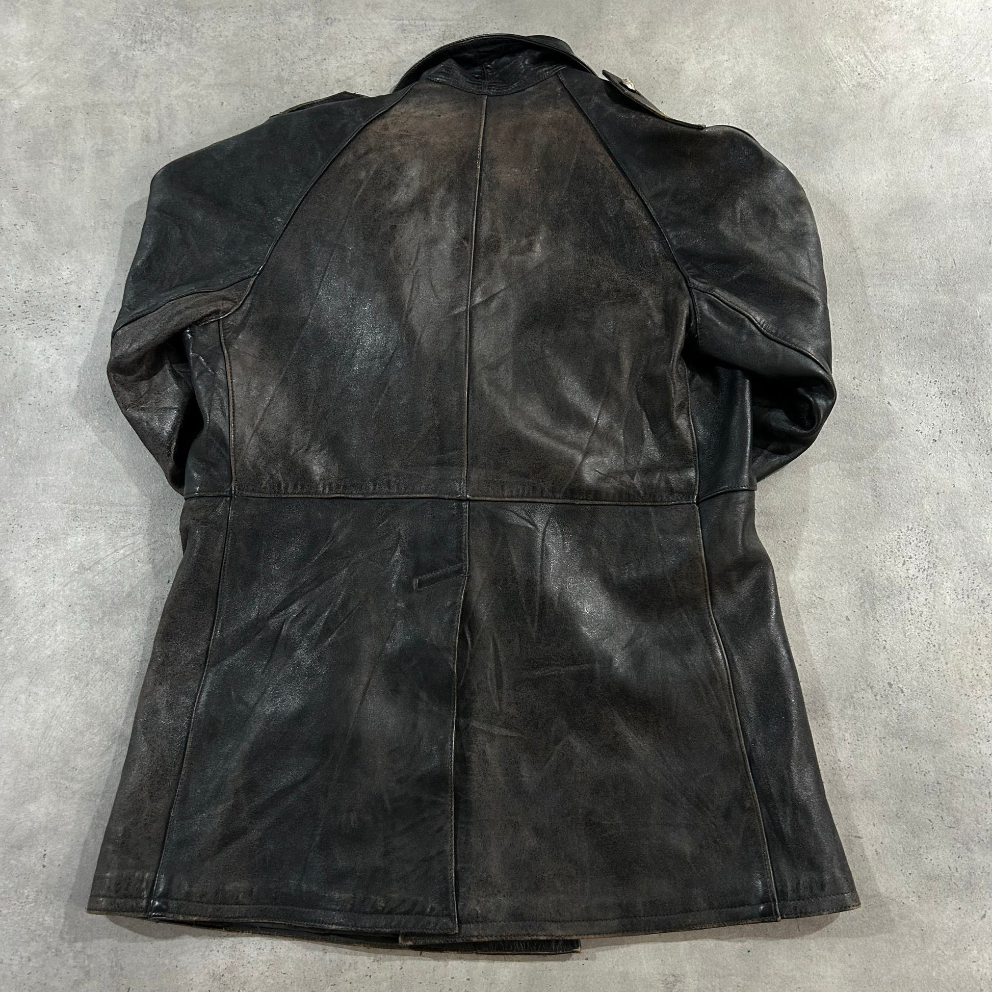 Vintage 70s-90s Germany Military Mid-Length Leather Jackets