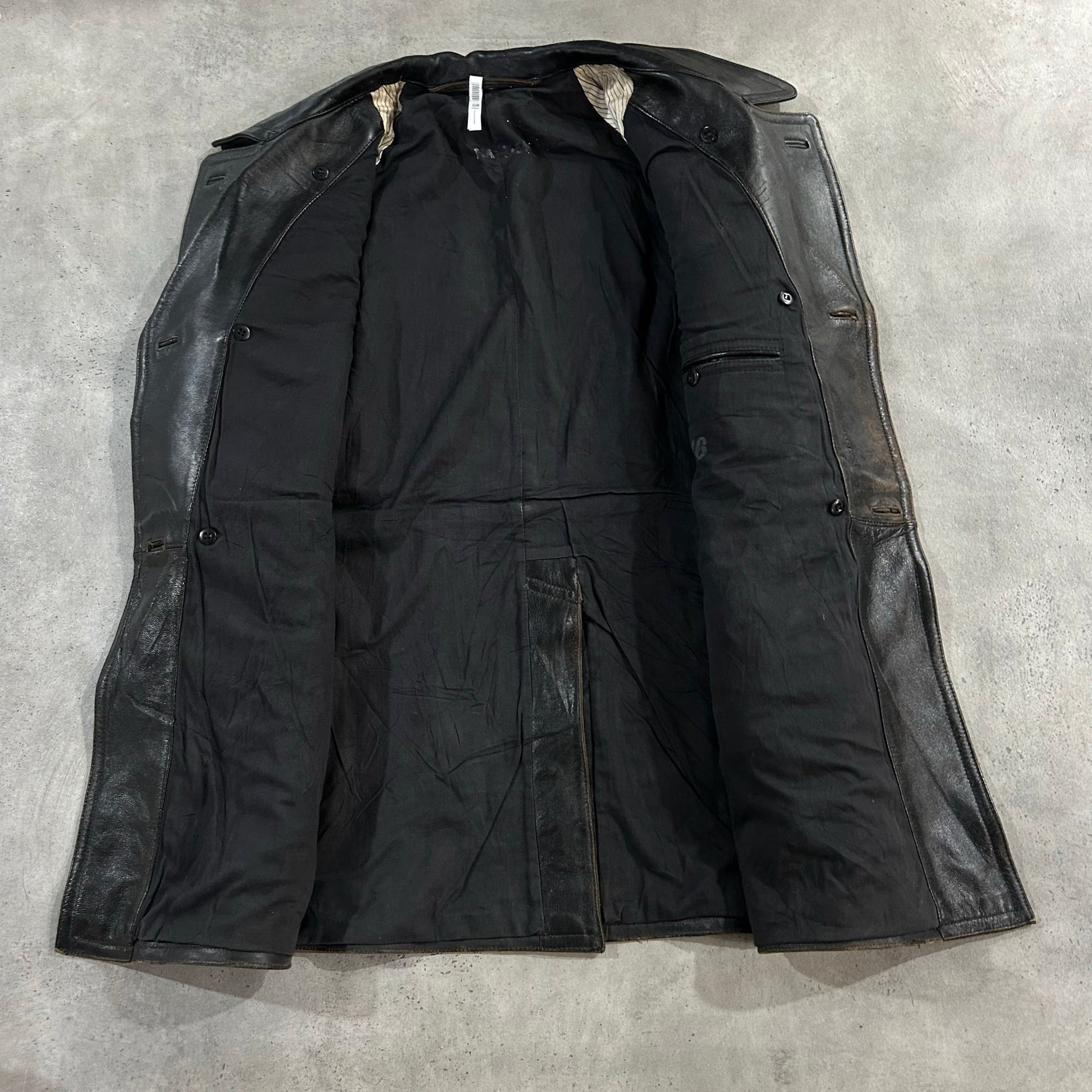 Vintage 70s-90s Germany Military Mid-Length Leather Jackets