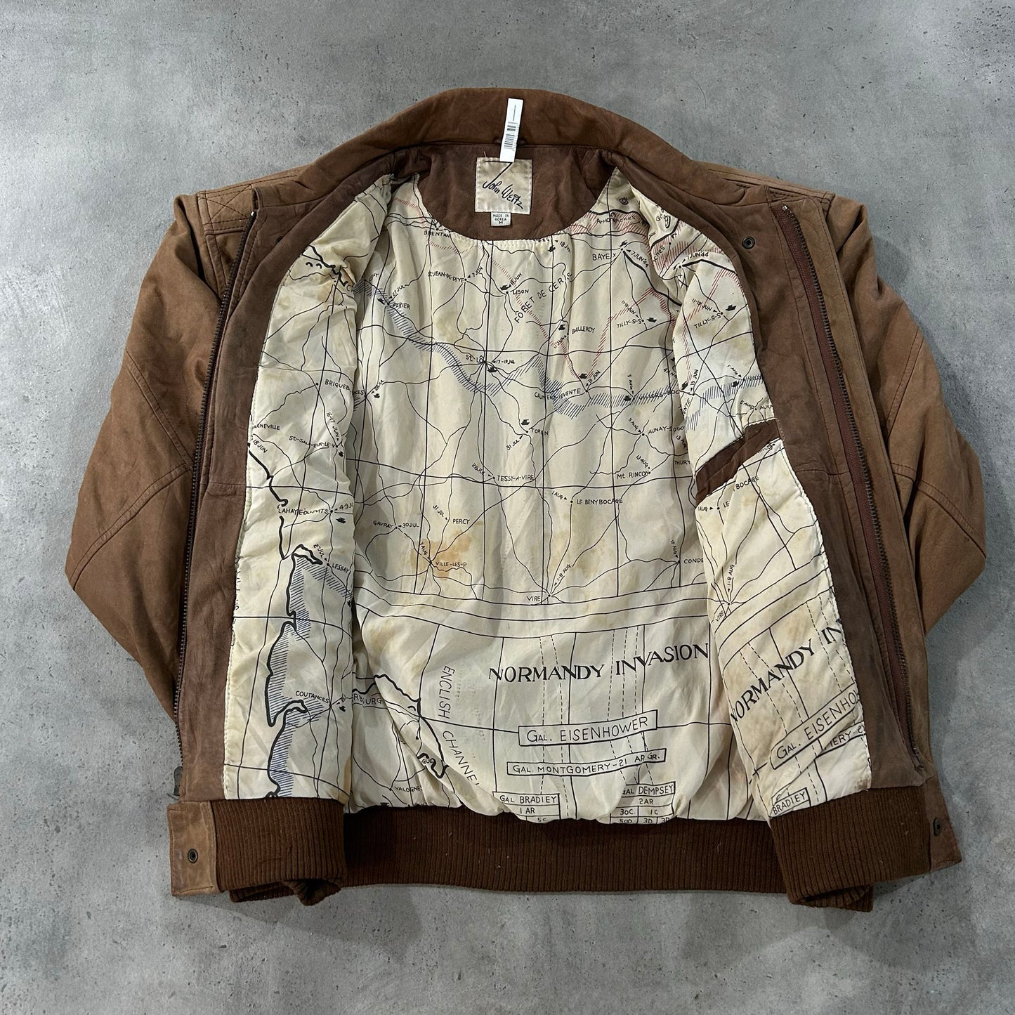 Vintage 70s-90s South Korea Military A-2 Leather Jackets