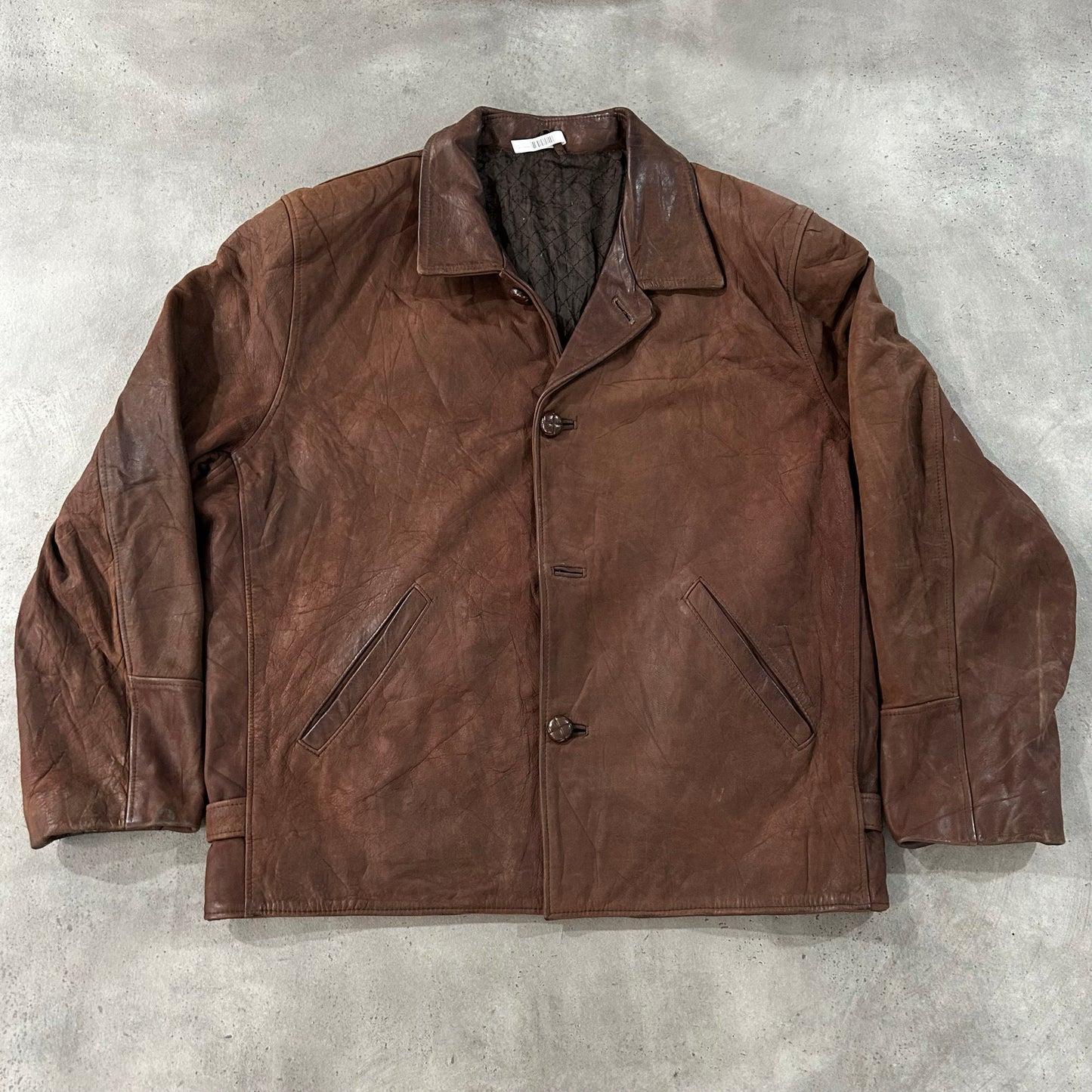 Vintage France Workwear Leather Jackets