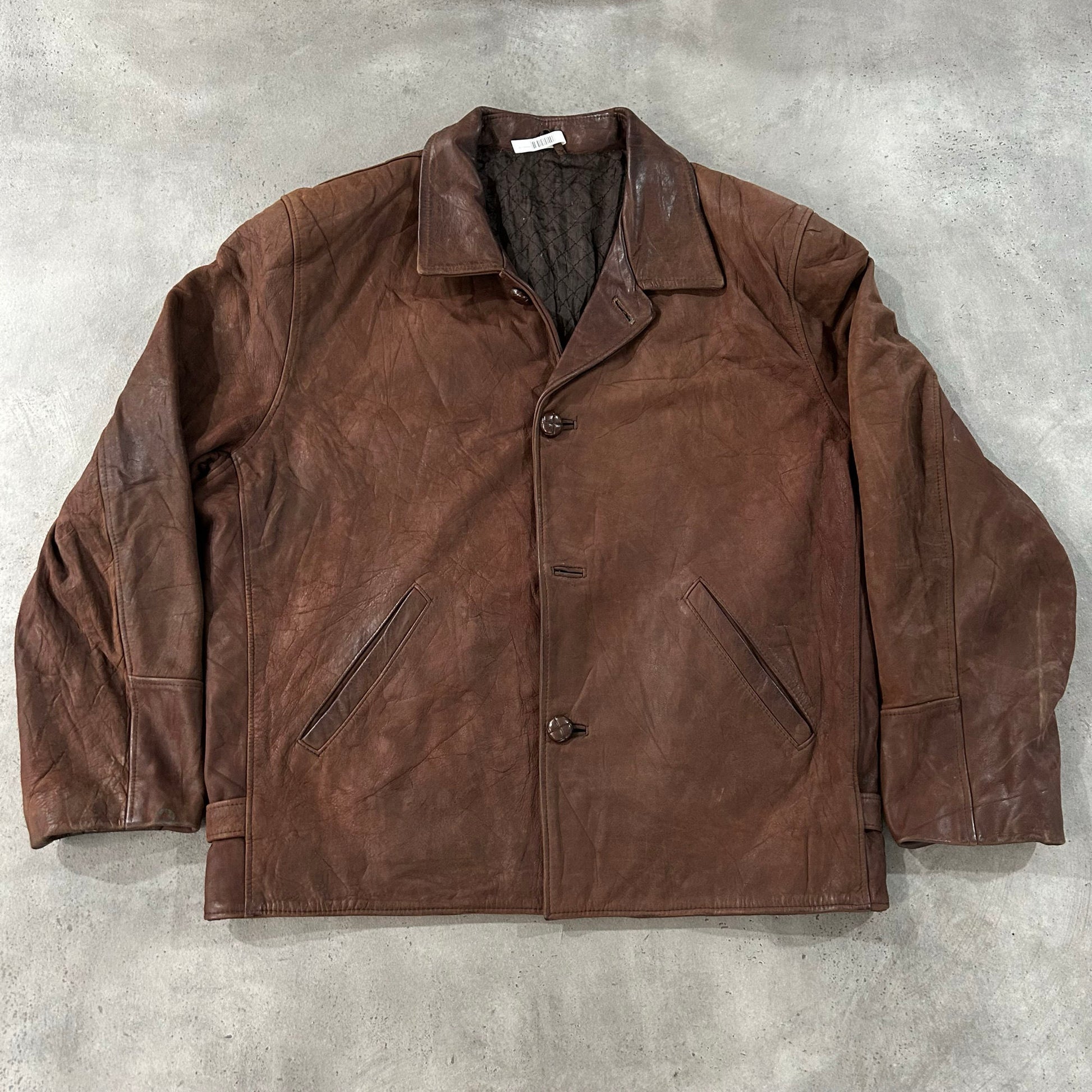 Vintage France Workwear Leather Jackets