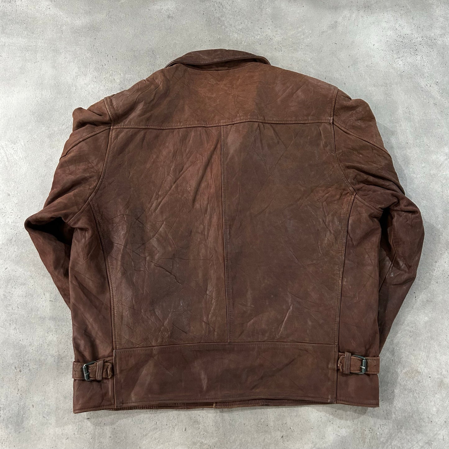 Vintage France Workwear Leather Jackets