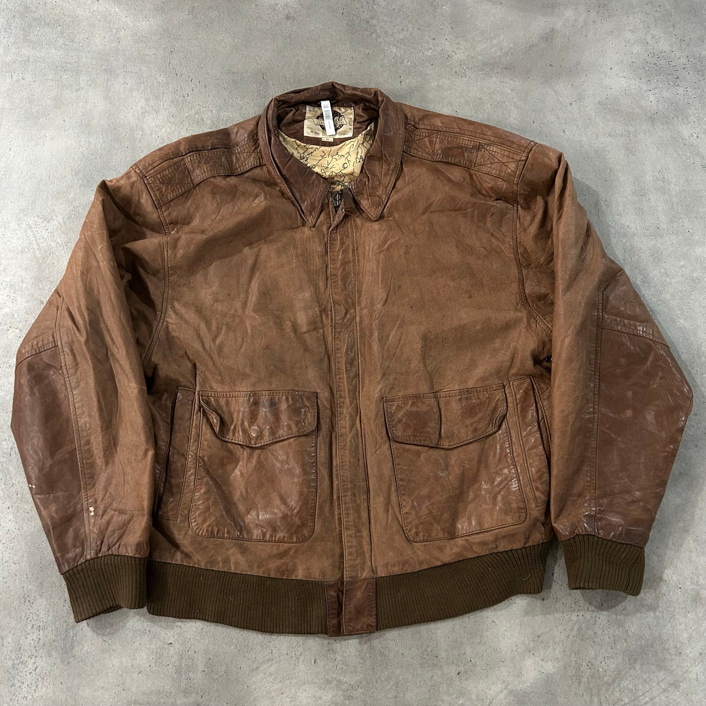 Vintage 70s-90s South Korea Military A-2 Leather Jackets