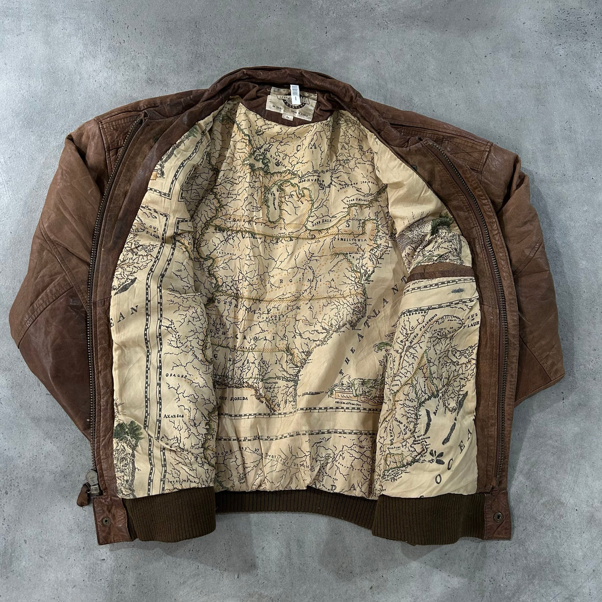 Vintage 70s-90s South Korea Military A-2 Leather Jackets