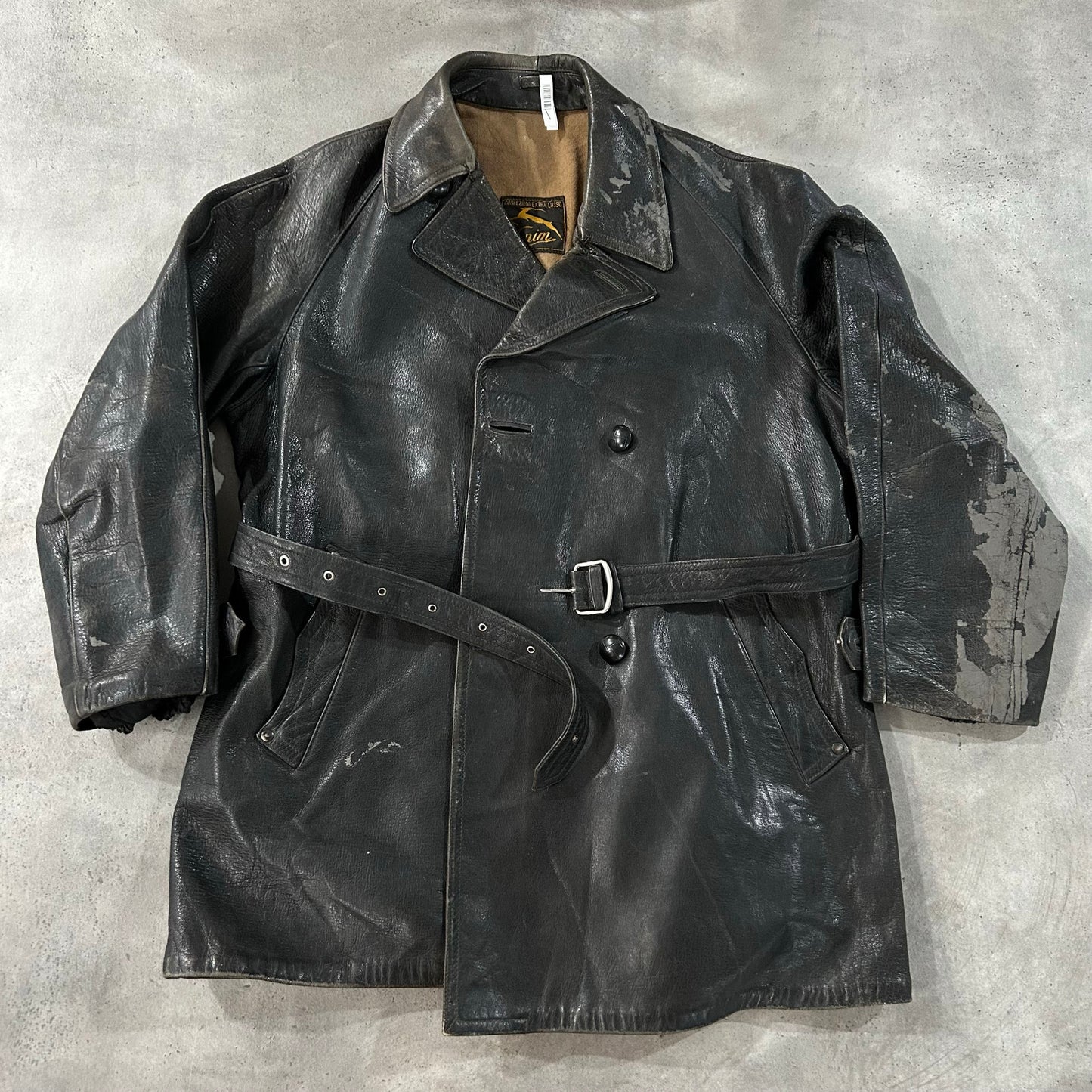 Vintage Antique Italy Mid-Length Leather Jackets