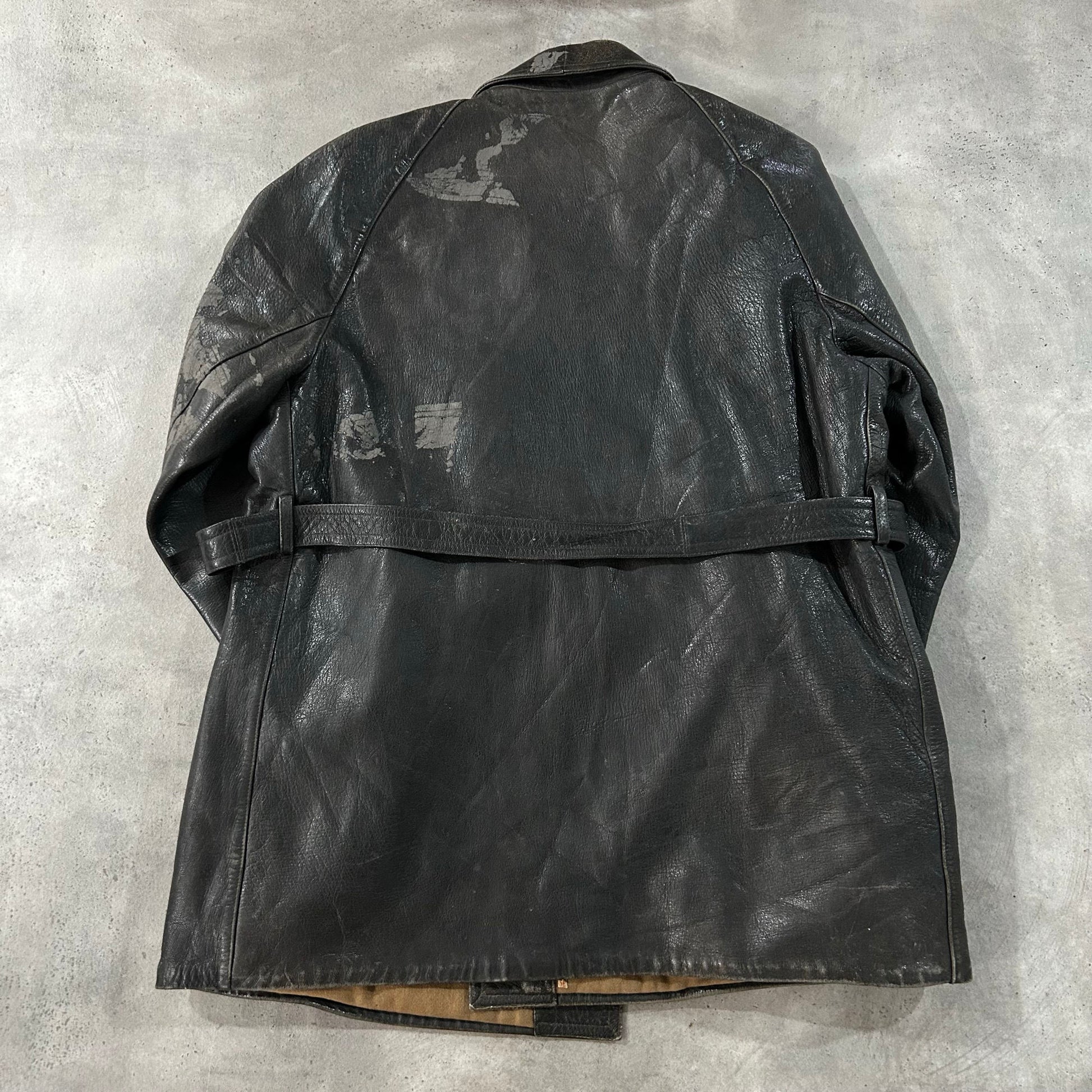 Vintage Antique Italy Mid-Length Leather Jackets
