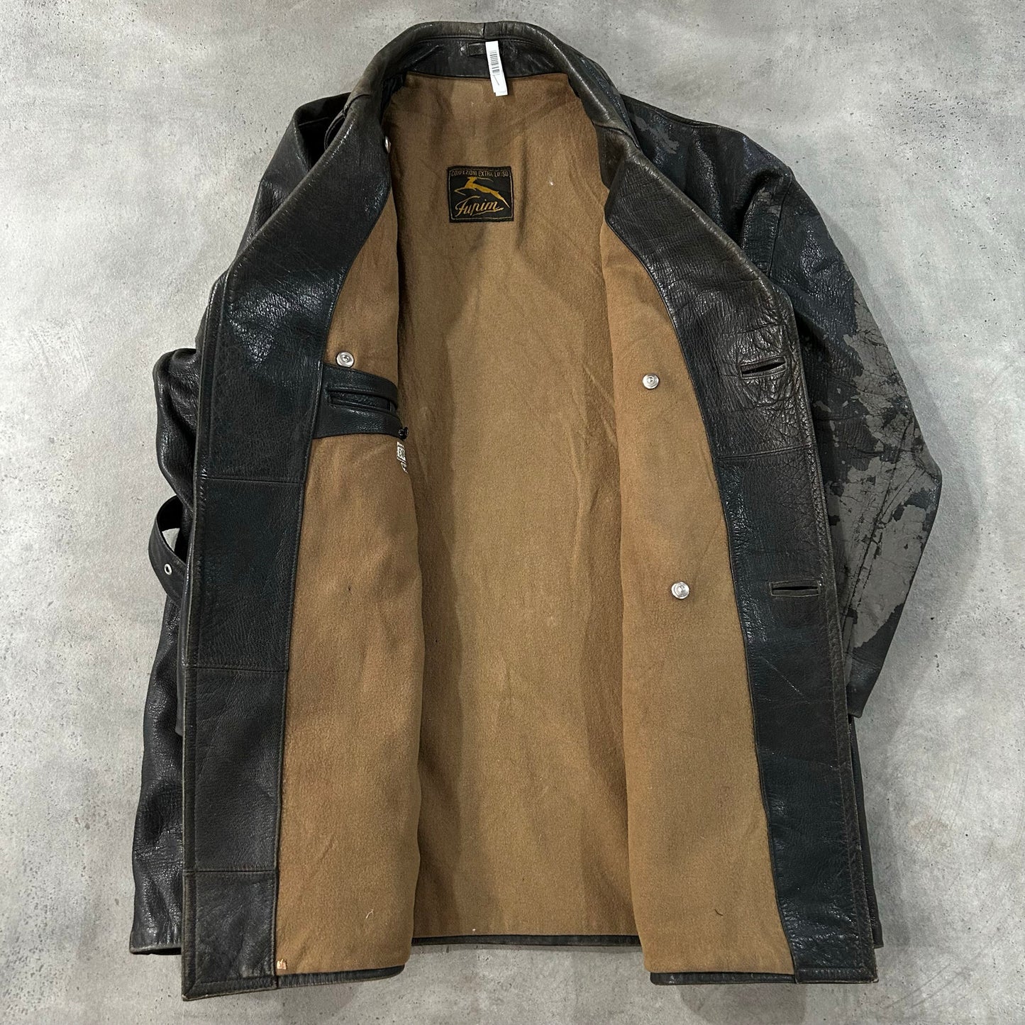 Vintage Antique Italy Mid-Length Leather Jackets
