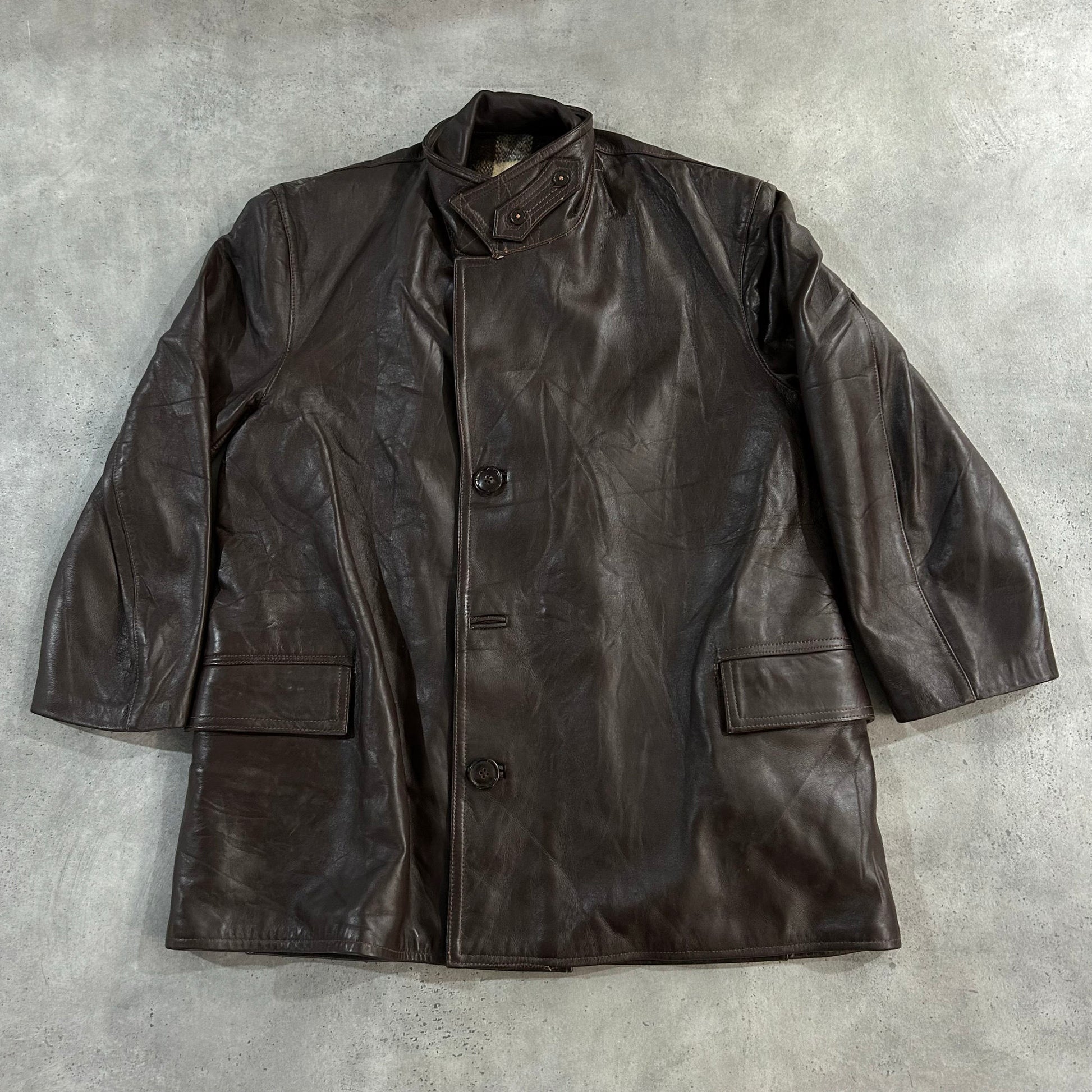 Vintage 70s-90s France Mid-Length Leather Jackets