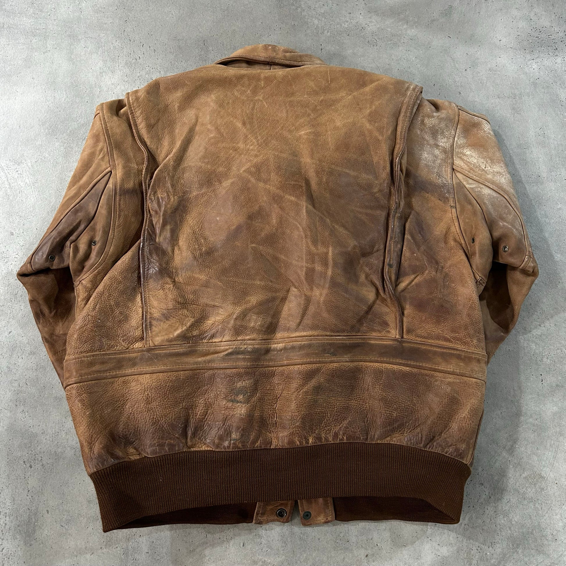 Vintage 70s-90s France Redskins Retro Flight Leather Jackets
