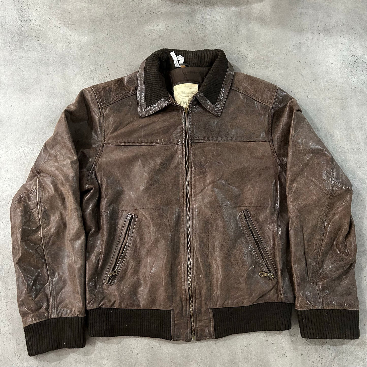 Vintage 70s-90s Oakwood Retro Flight Leather Jackets