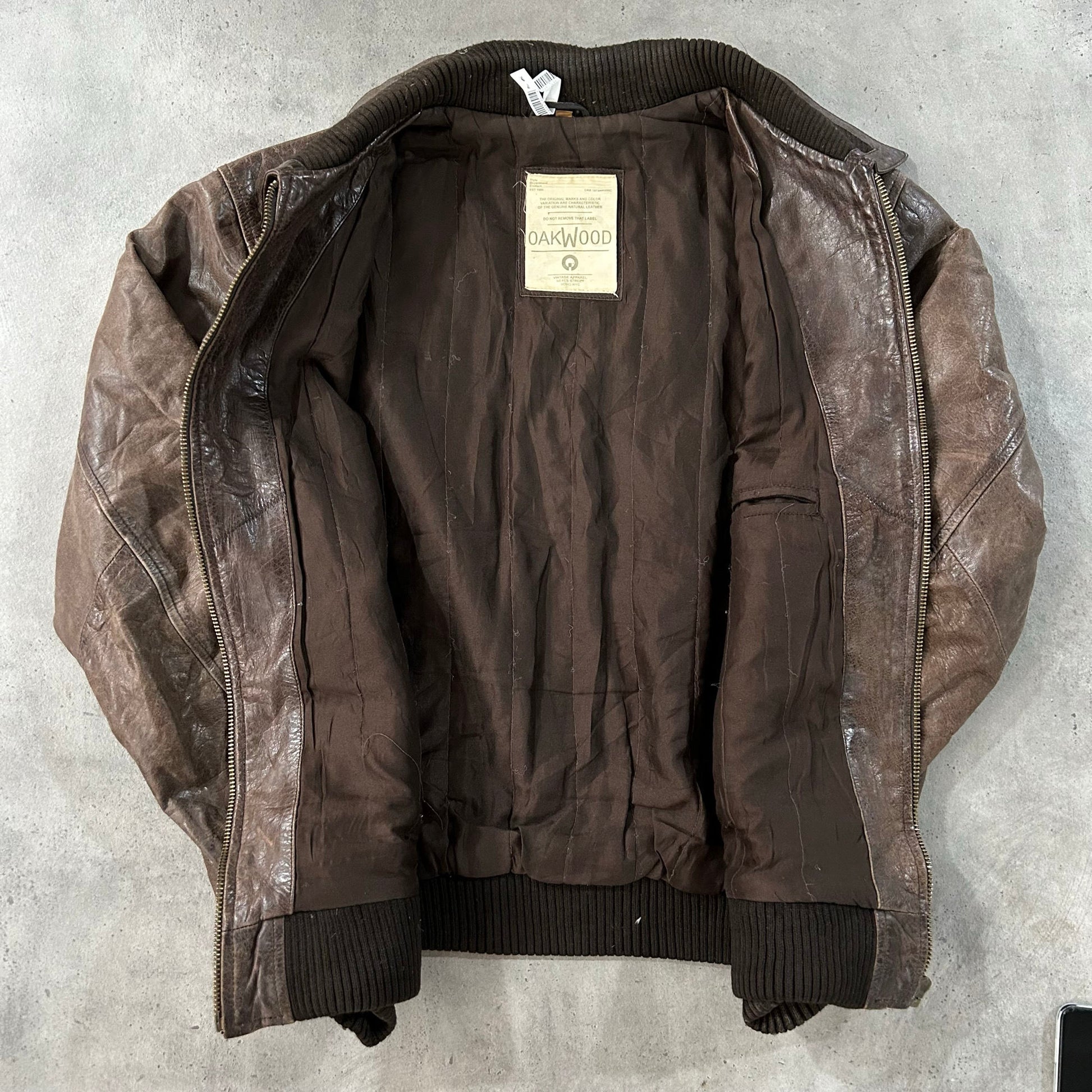 Vintage 70s-90s Oakwood Retro Flight Leather Jackets
