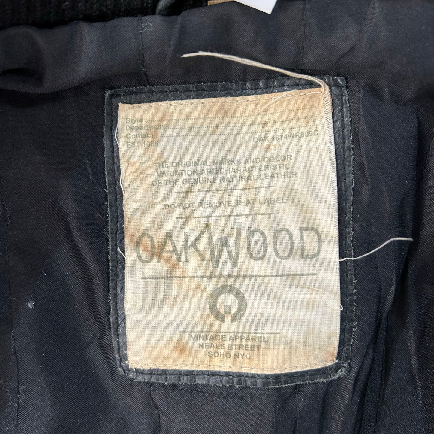 Vintage 70s-90s Oakwood Retro Flight Leather Jackets