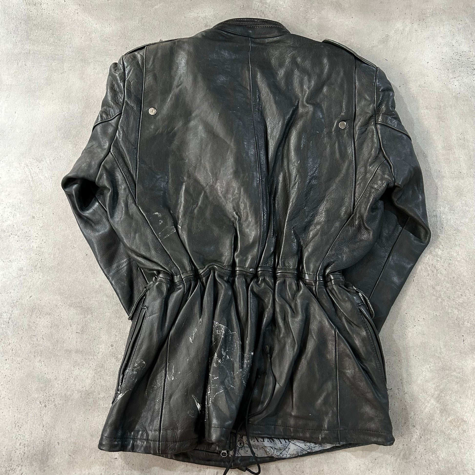 Vintage 70s-90s Germany Retro Mid-Length Leather Jackets