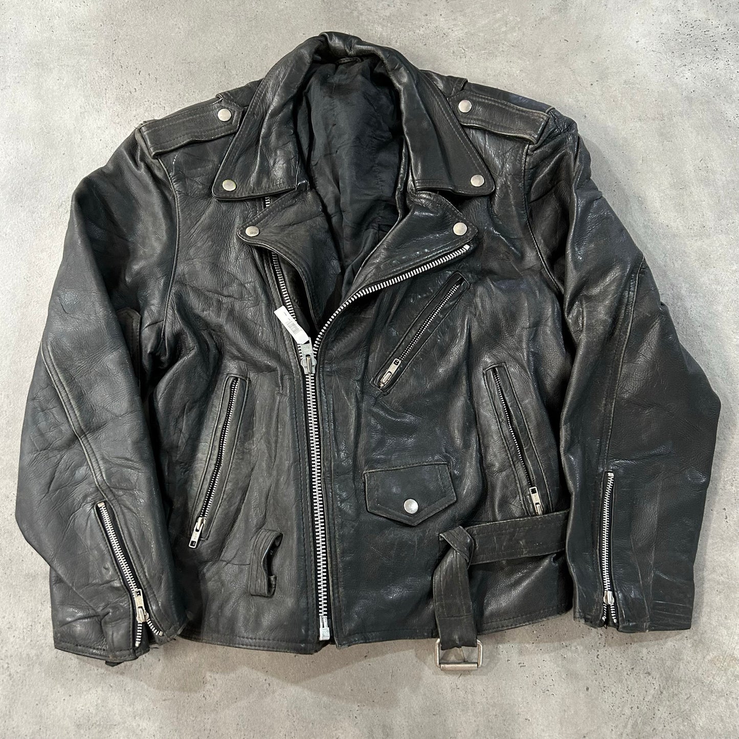 Vintage 70s-90s Retro Double Rider Leather Jackets
