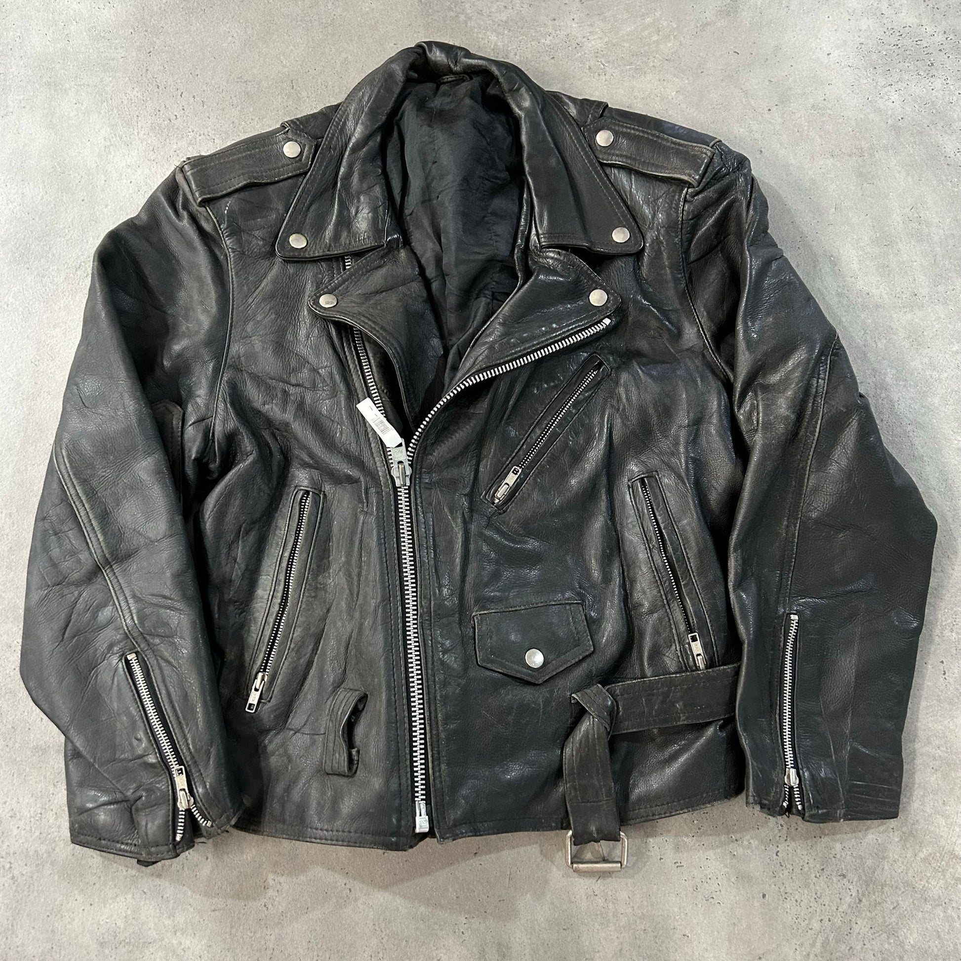 Vintage 70s-90s Retro Double Rider Leather Jackets