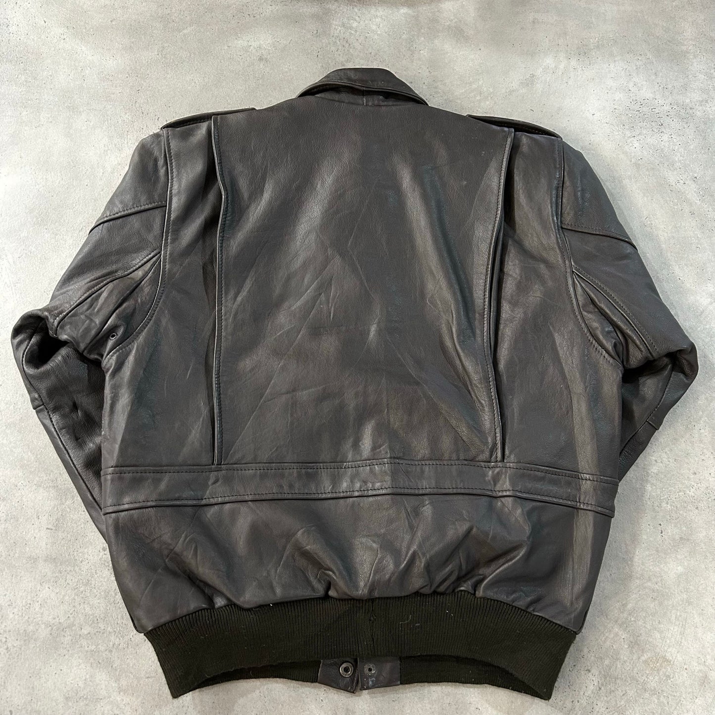 Vintage 70s-90s France Military A-2 Leather Jackets