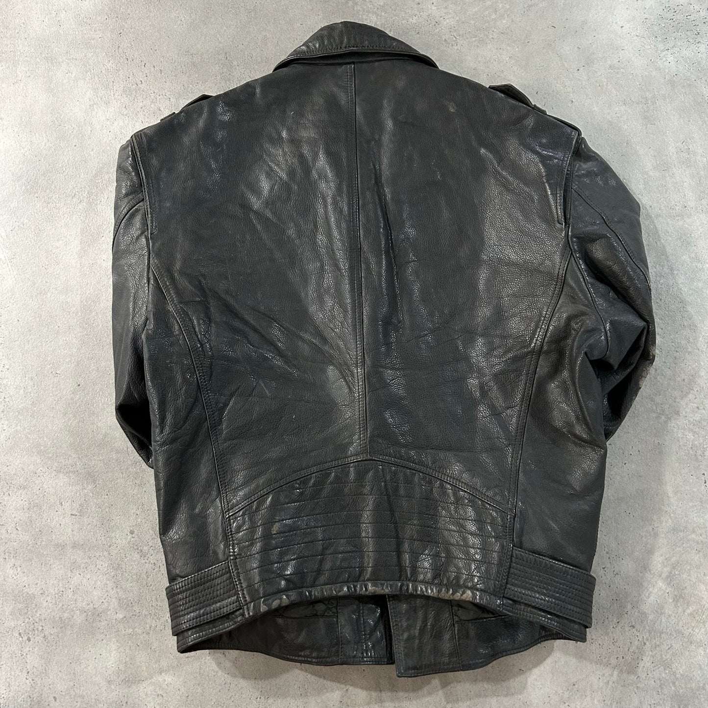 Vintage 70s-90s Italy Versace Pre-owned Luxury Double Rider Leather Jackets