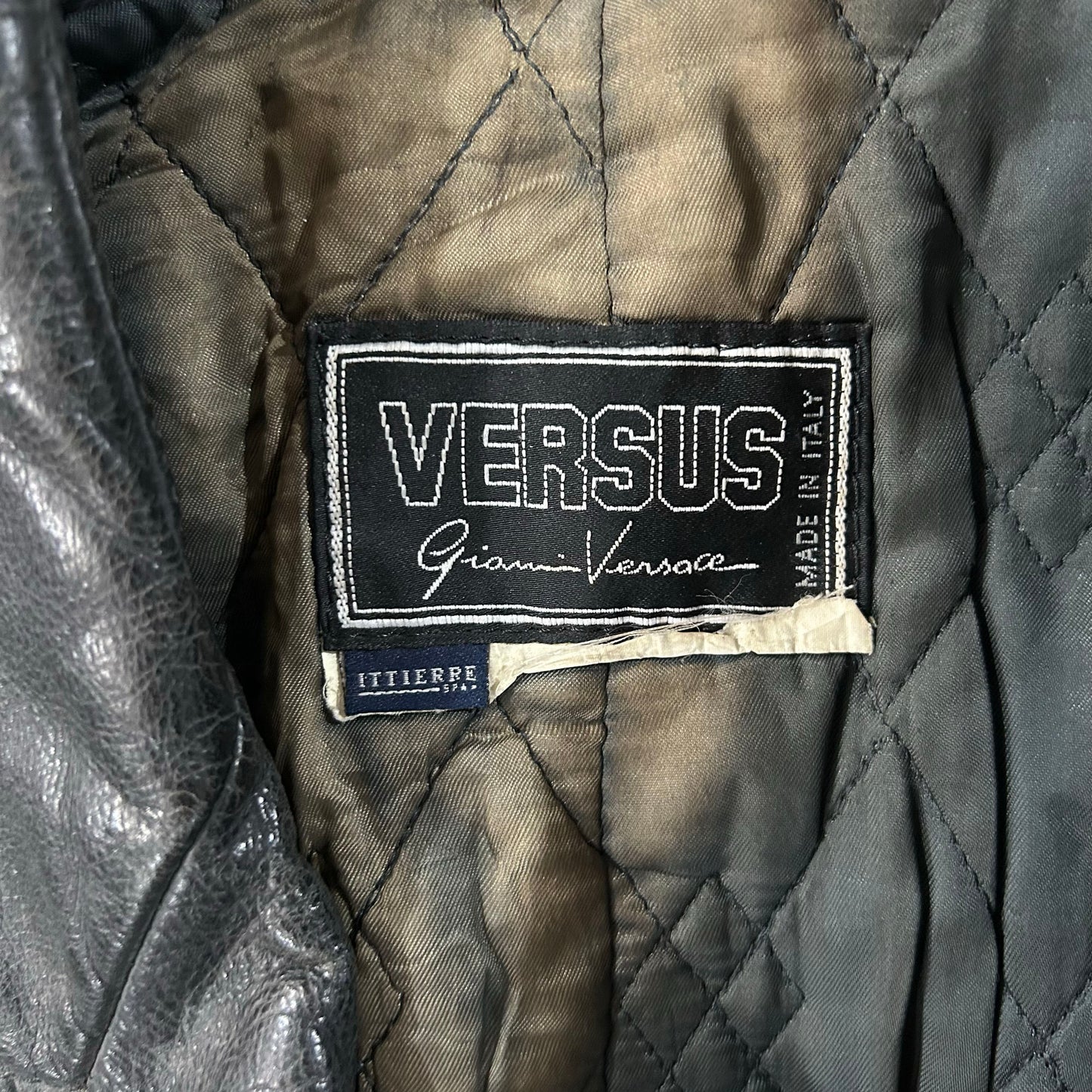 Vintage 70s-90s Italy Versace Pre-owned Luxury Double Rider Leather Jackets