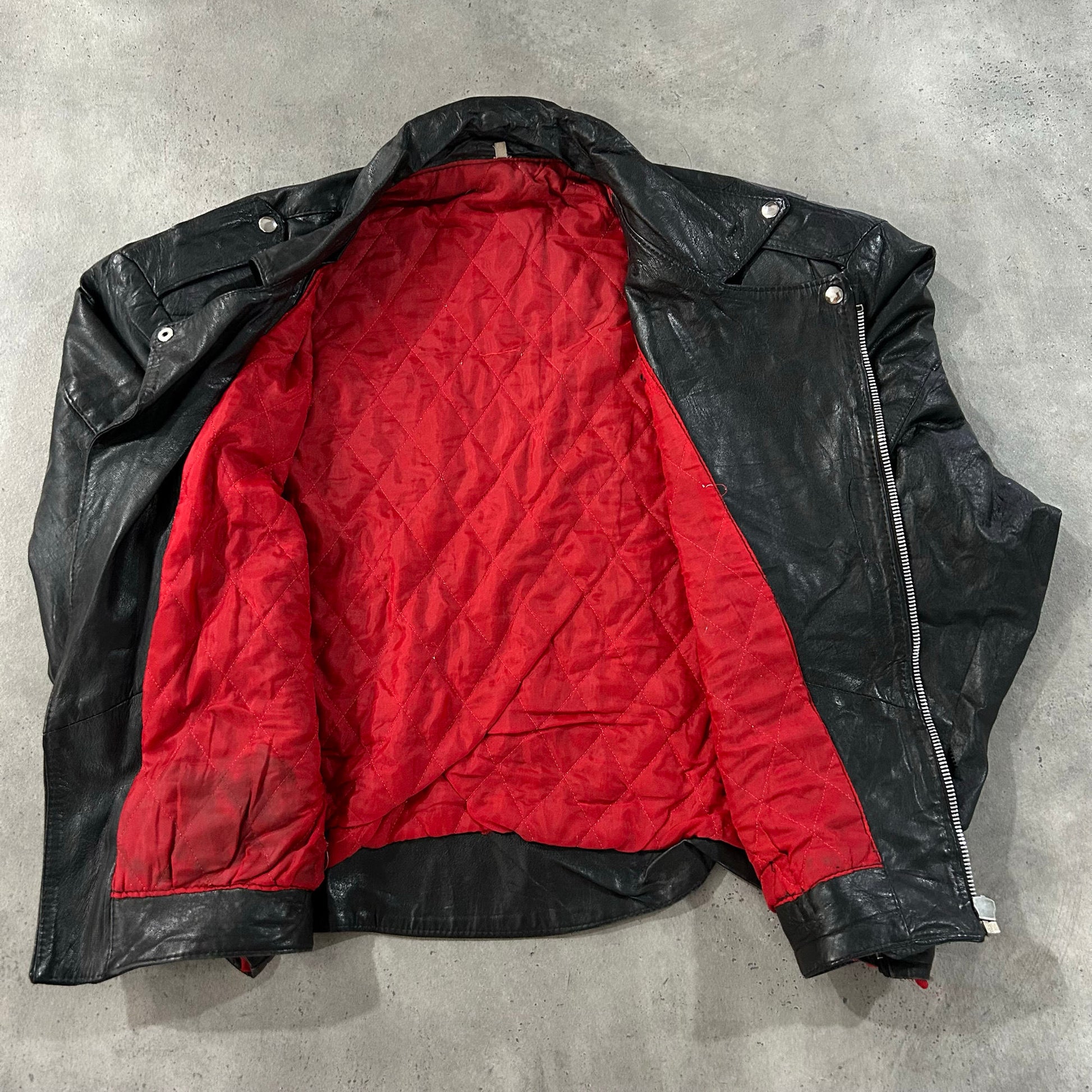 Vintage 70s-90s Italy Double Rider Leather Jackets