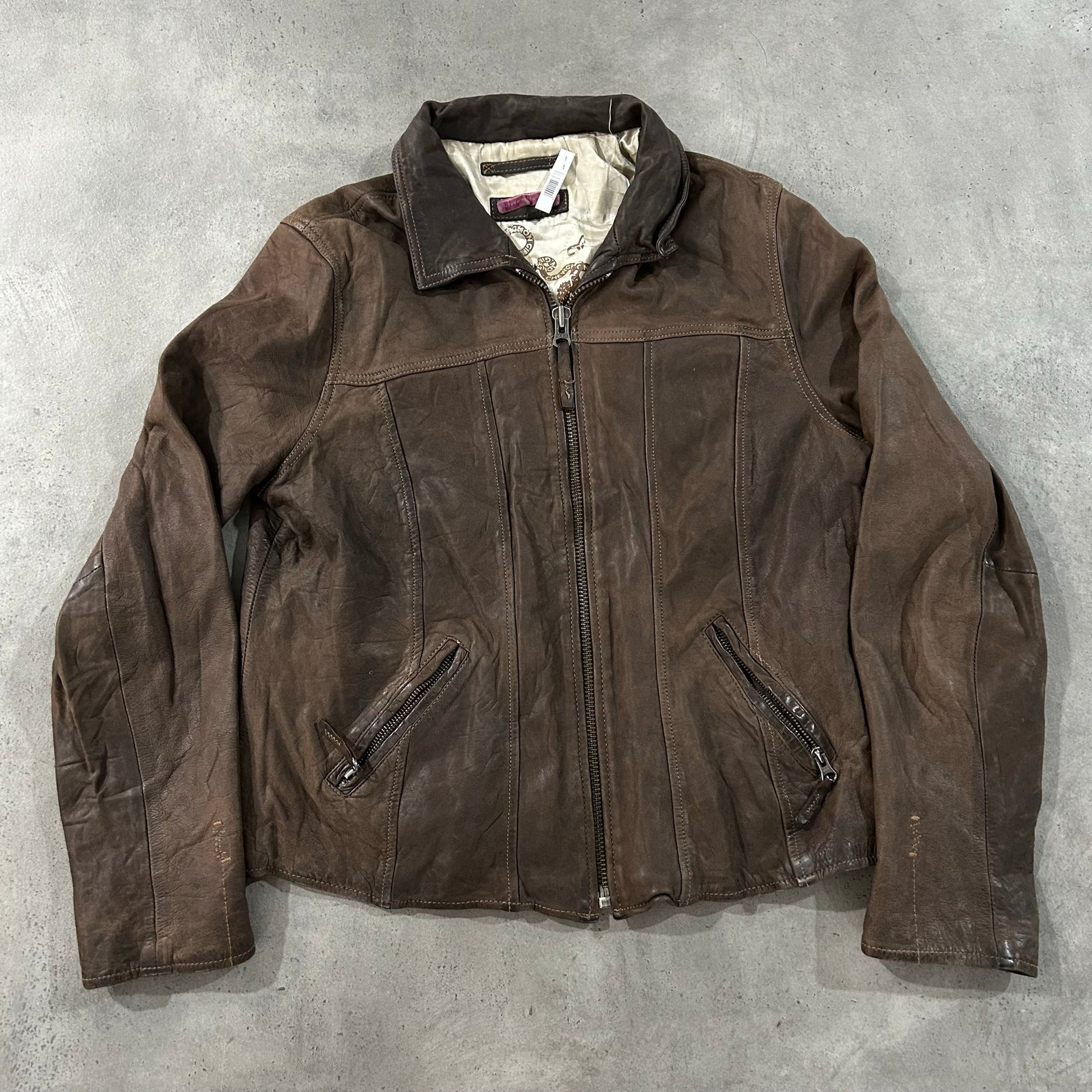 Vintage 70s-90s France Chevignon Retro Leather Jackets