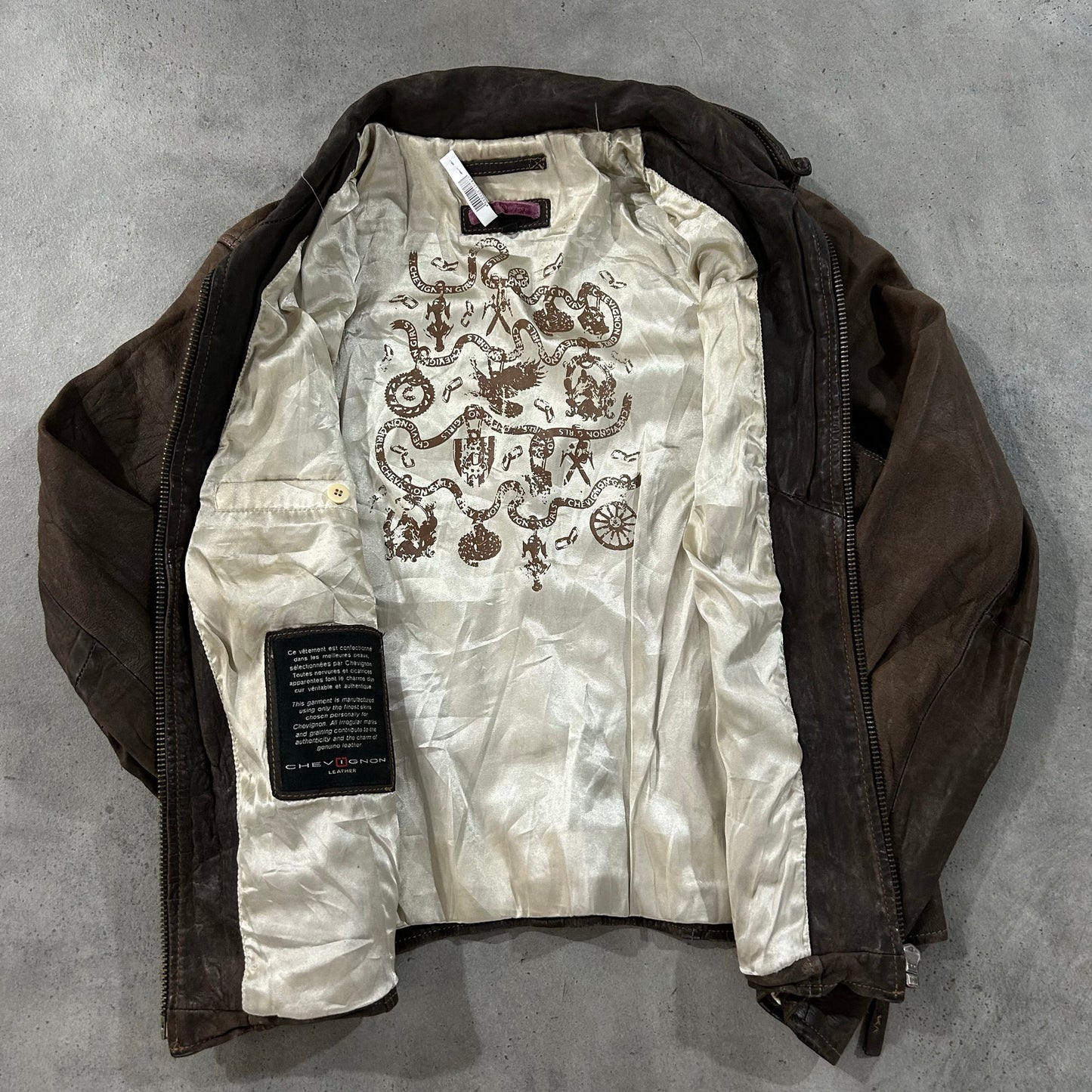 Vintage 70s-90s France Chevignon Retro Leather Jackets