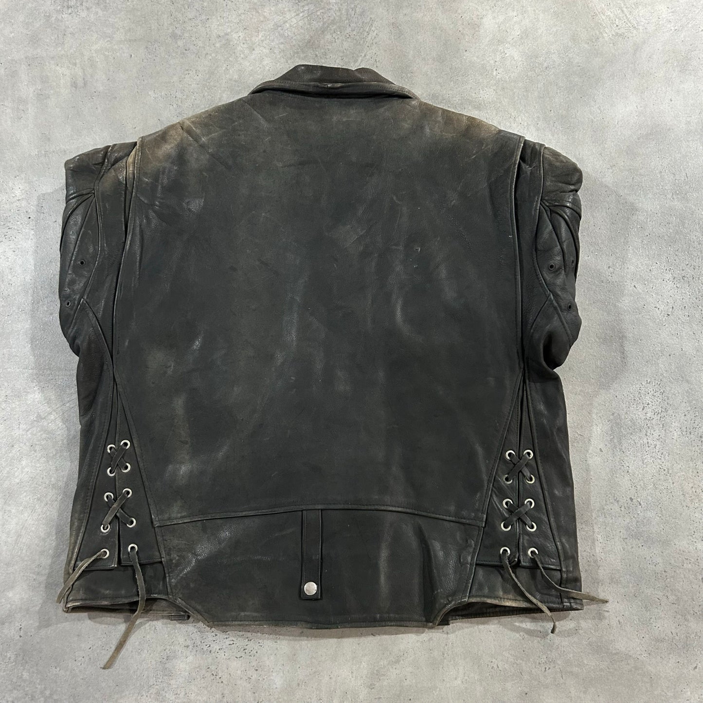 Vintage 70s-90s France Retro Double Rider Leather Jackets