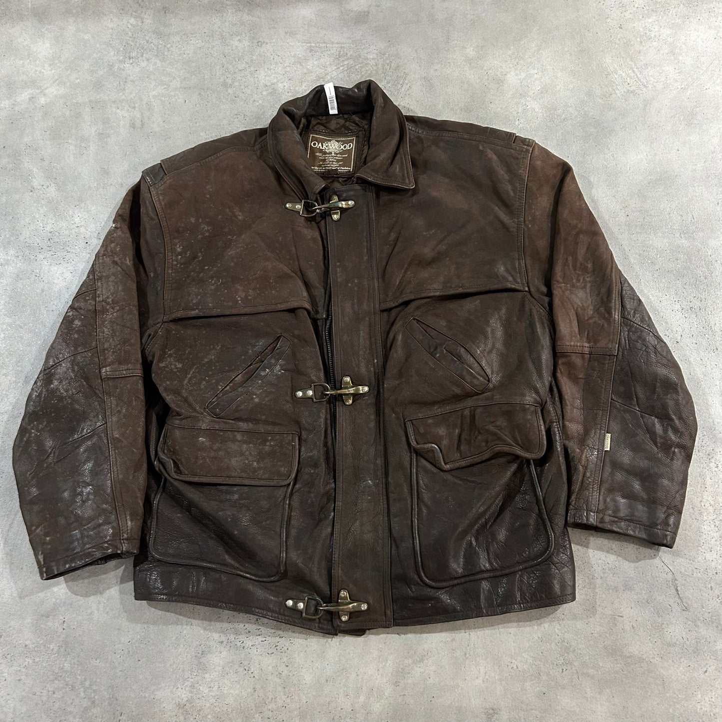 Vintage 70s-90s France Oakwood Leather Jackets