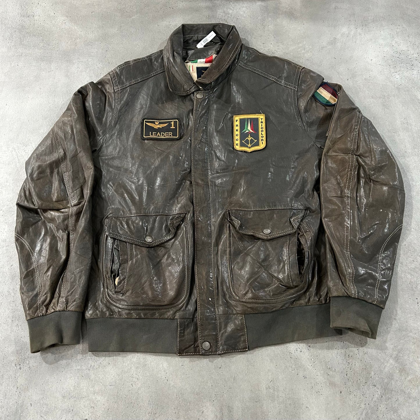 Vintage Italy Military Flight Leather Jackets