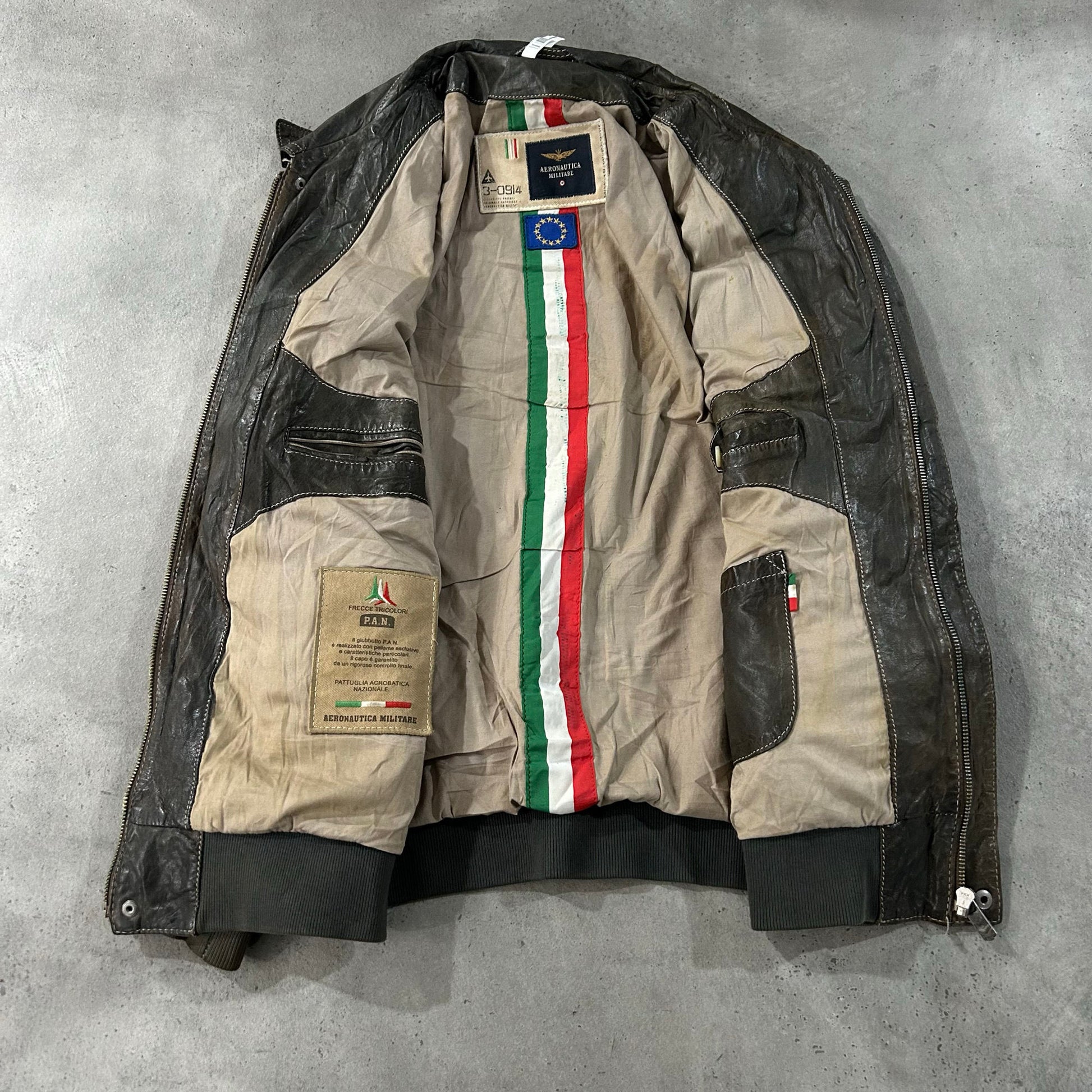 Vintage Italy Military Flight Leather Jackets