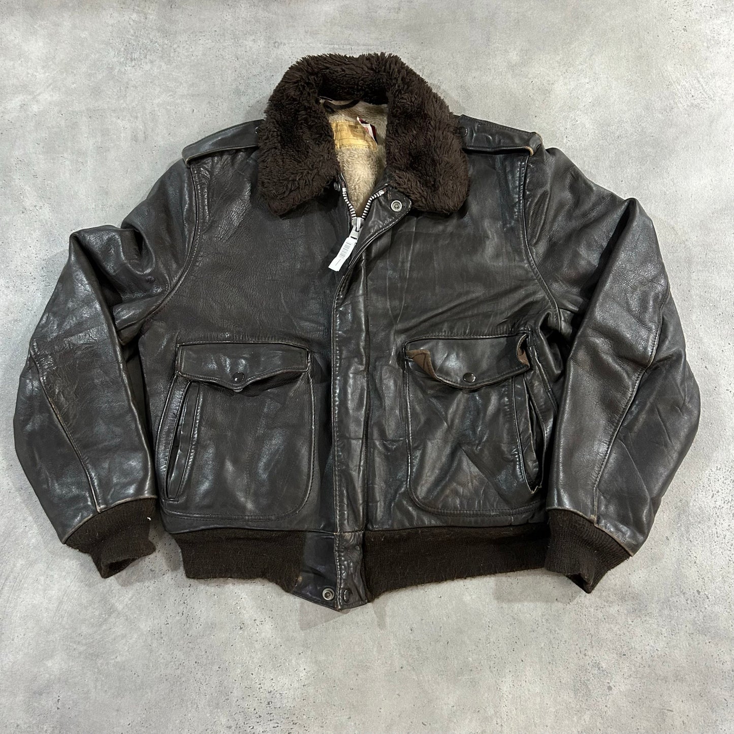 Vintage 70s-90s USA Schott Military Flight Leather Jackets