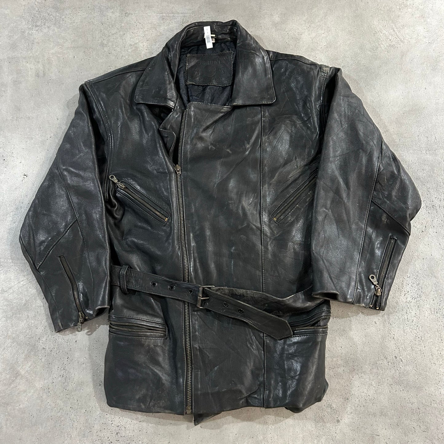 Vintage 70s-90s Germany Double Rider Leather Jackets