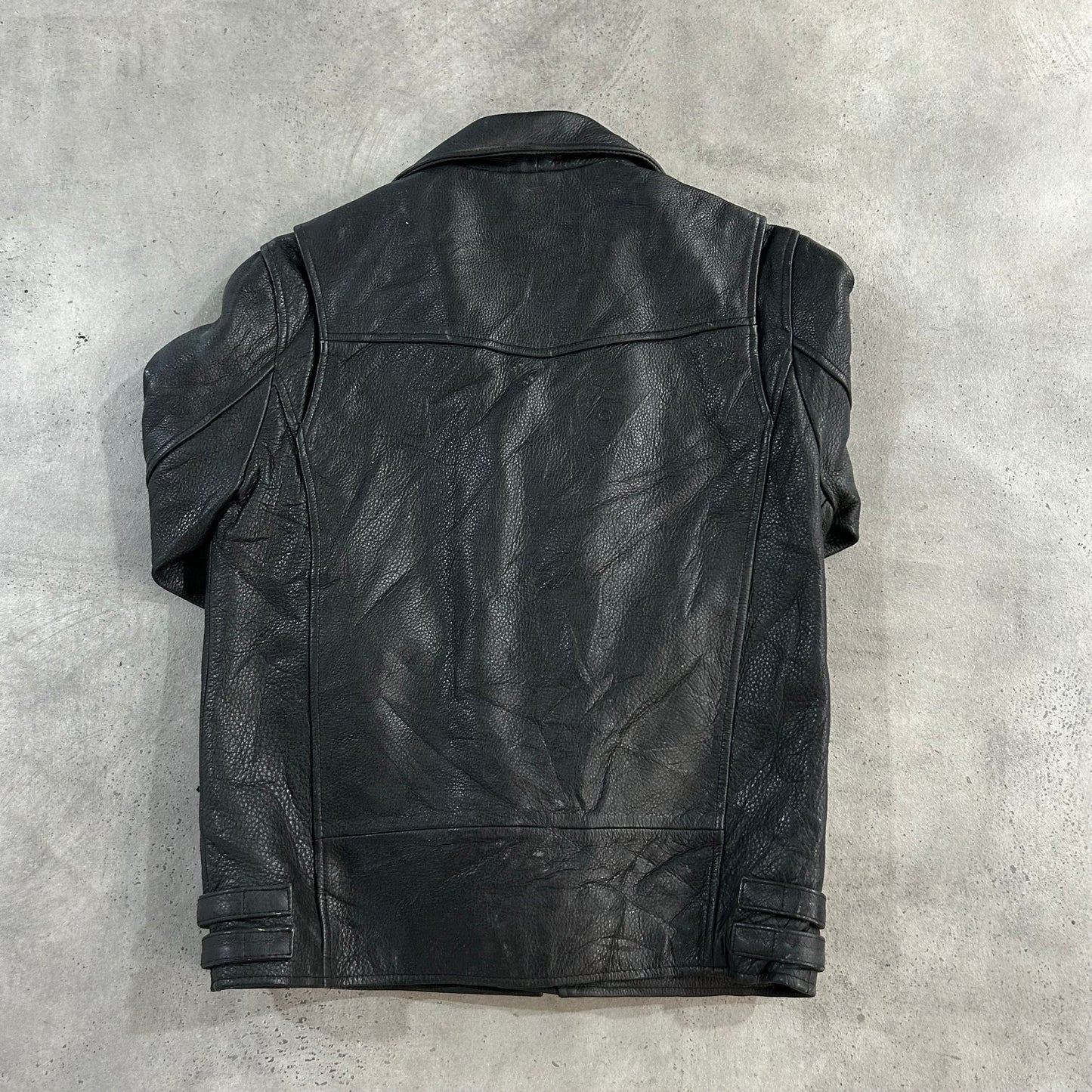 Vintage South Korea Retro Double Rider Leather Jackets