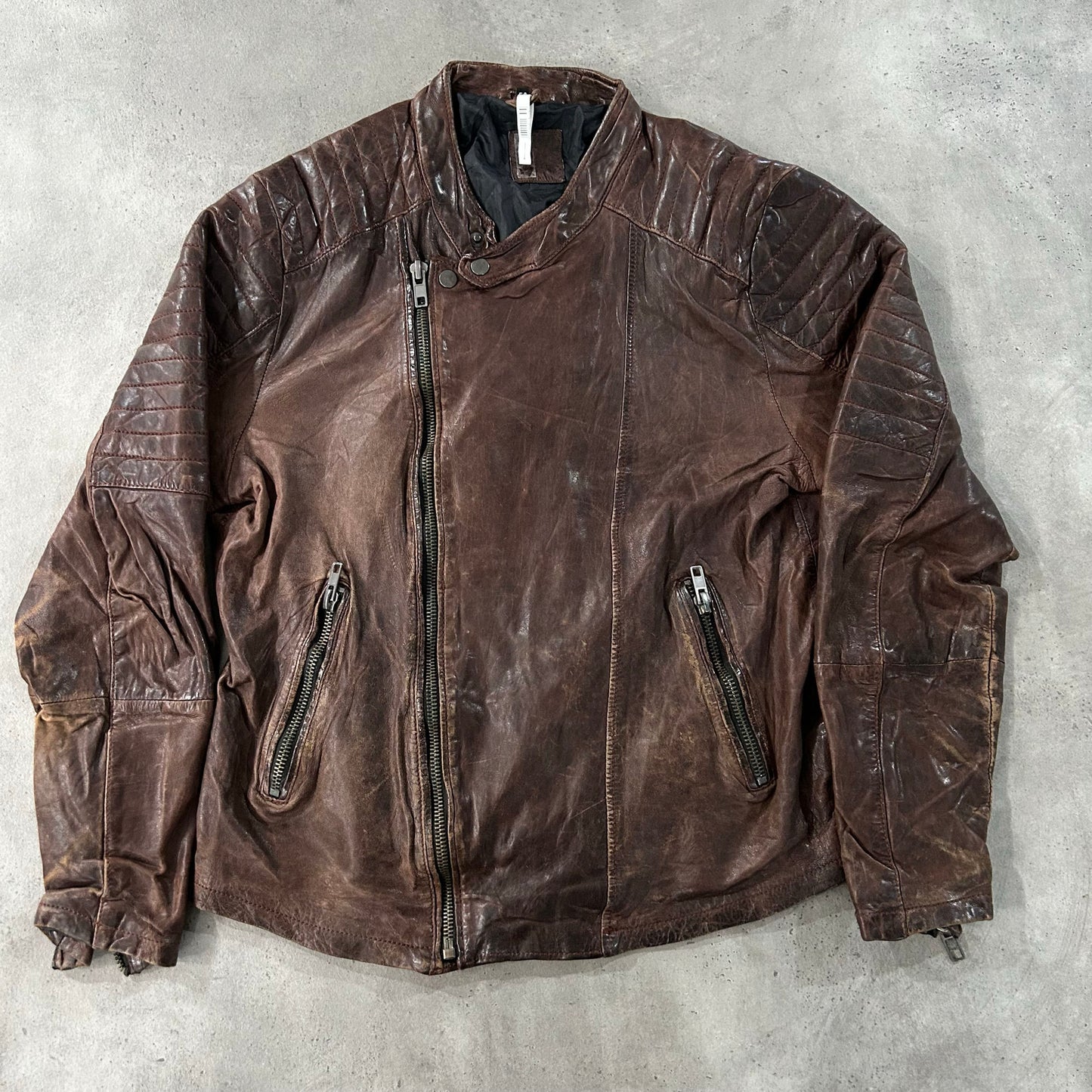 Vintage Oakwood Double Rider Leather Jackets